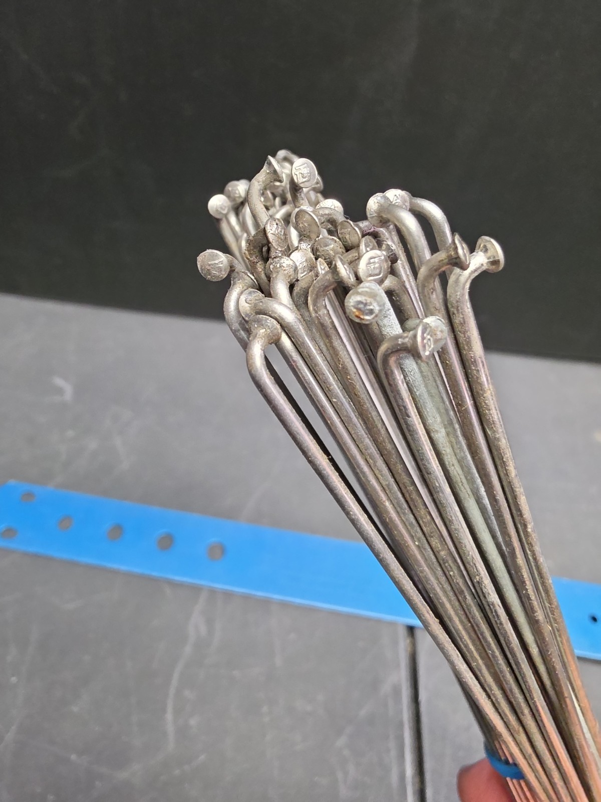 Vintage 300mm Spokes 64 Campagnolo To Mavic Glue On Rims Reflex Sup