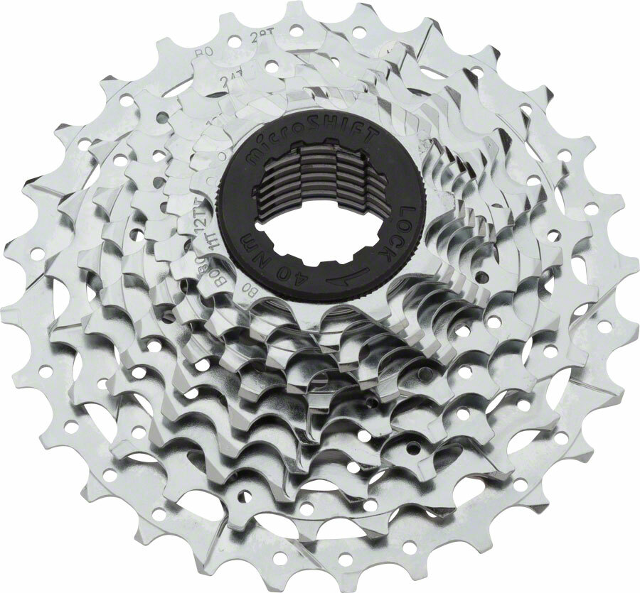 microSHIFT H10 Cassette – 10 Speed, 11-28t, Silver, Chrome Plated