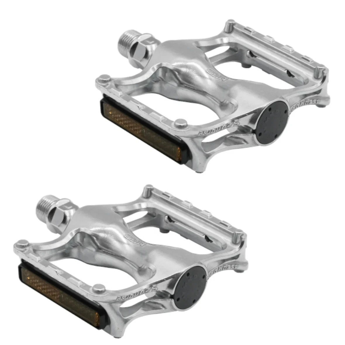 MKS (Mikashima Seisakusho) Seahorse Silver Pedal