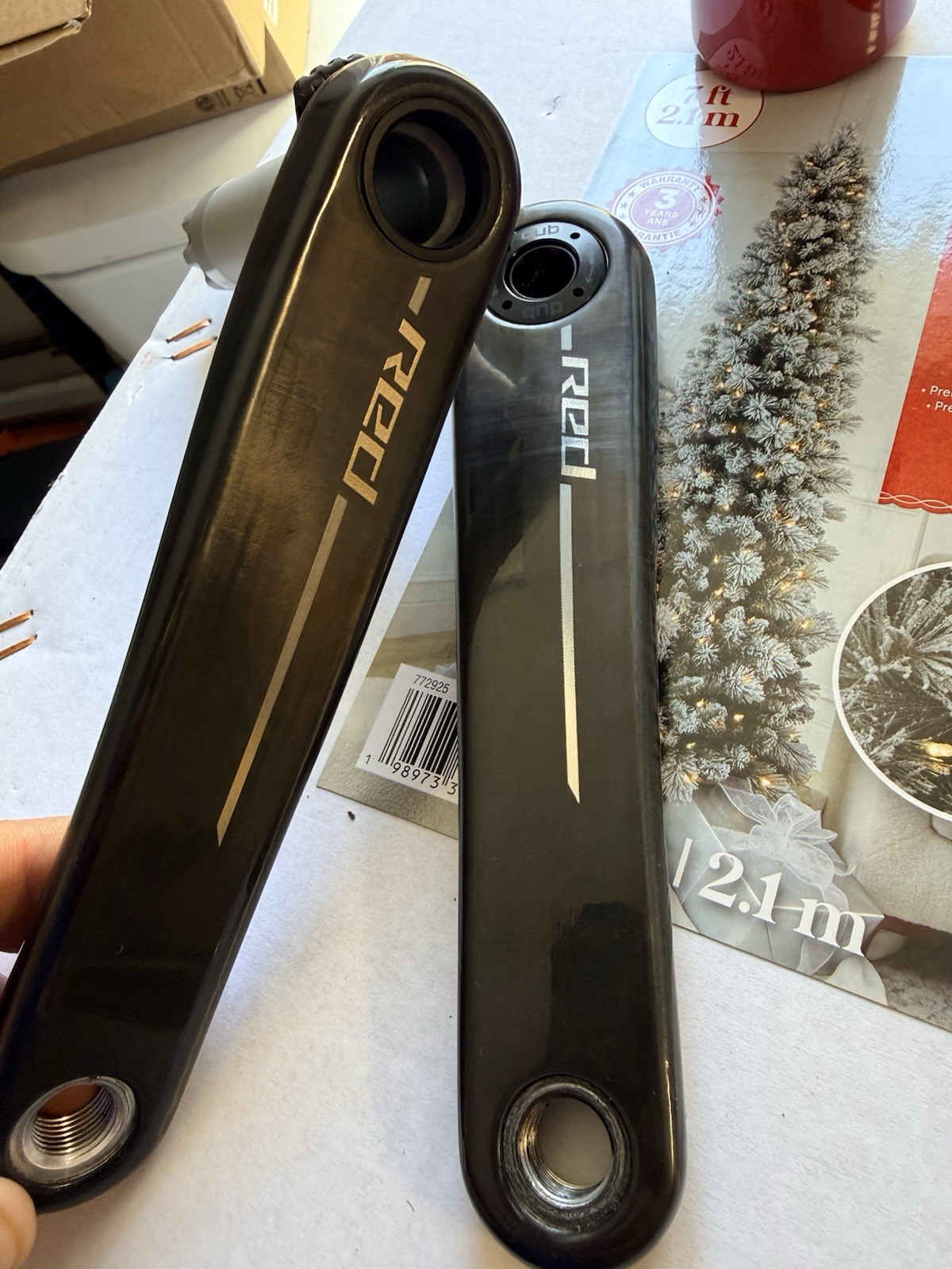 SRAM Red AXS DUB Carbon Crank Arms 172.5mm Black Pair Road Bike