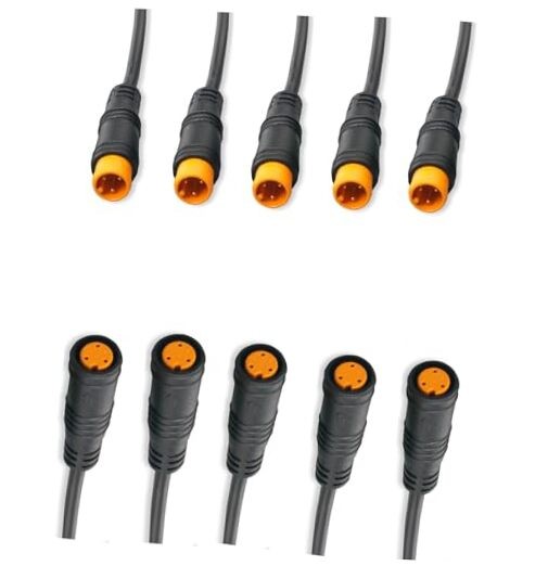 Julet 4Pin 3pin 2pin Male Female Waterproof Cable Electric Bike 3pin cable