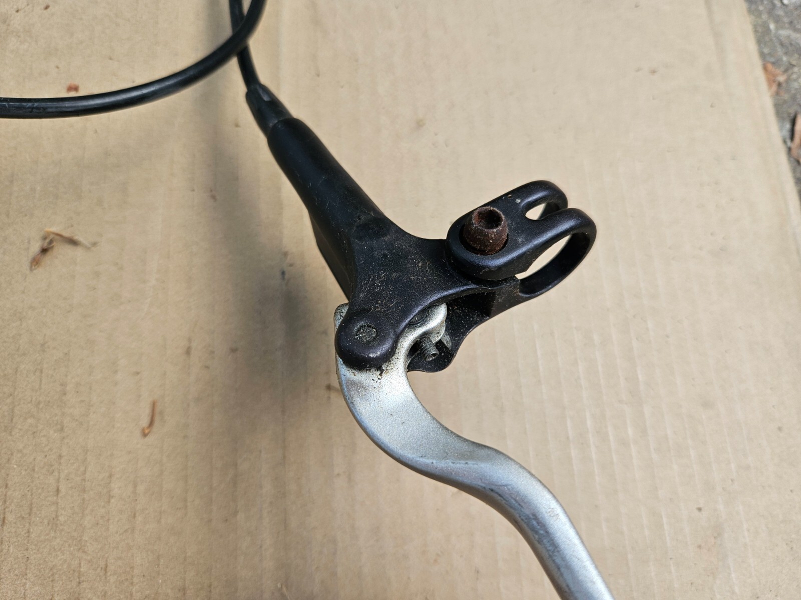 Tektro Auriga Rear Hydraulic Brake Lever + Caliper (needs work)