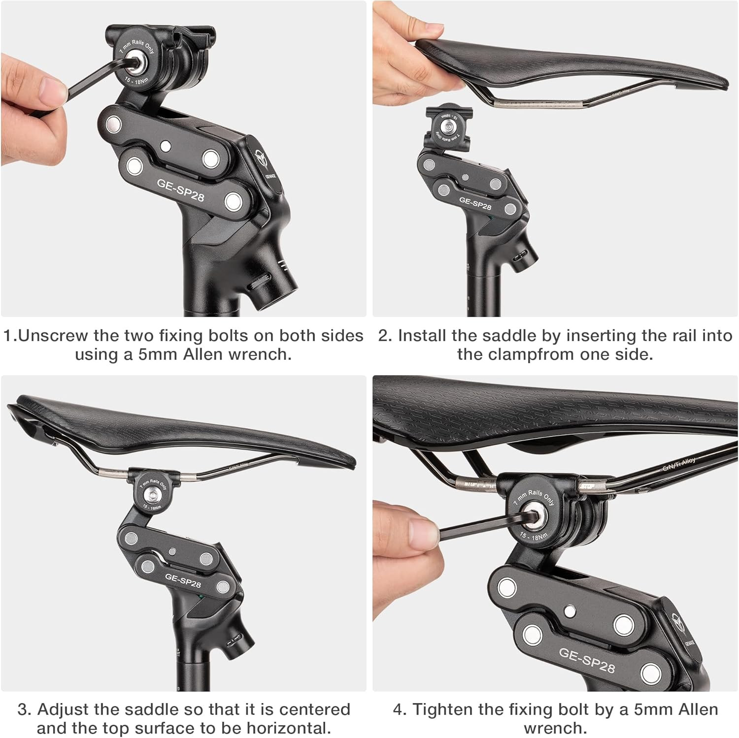 Bike Suspension Seatpost- 27.2 / 30.9 / 31.6Mm Shock-Absorber Bicycle Seat Post