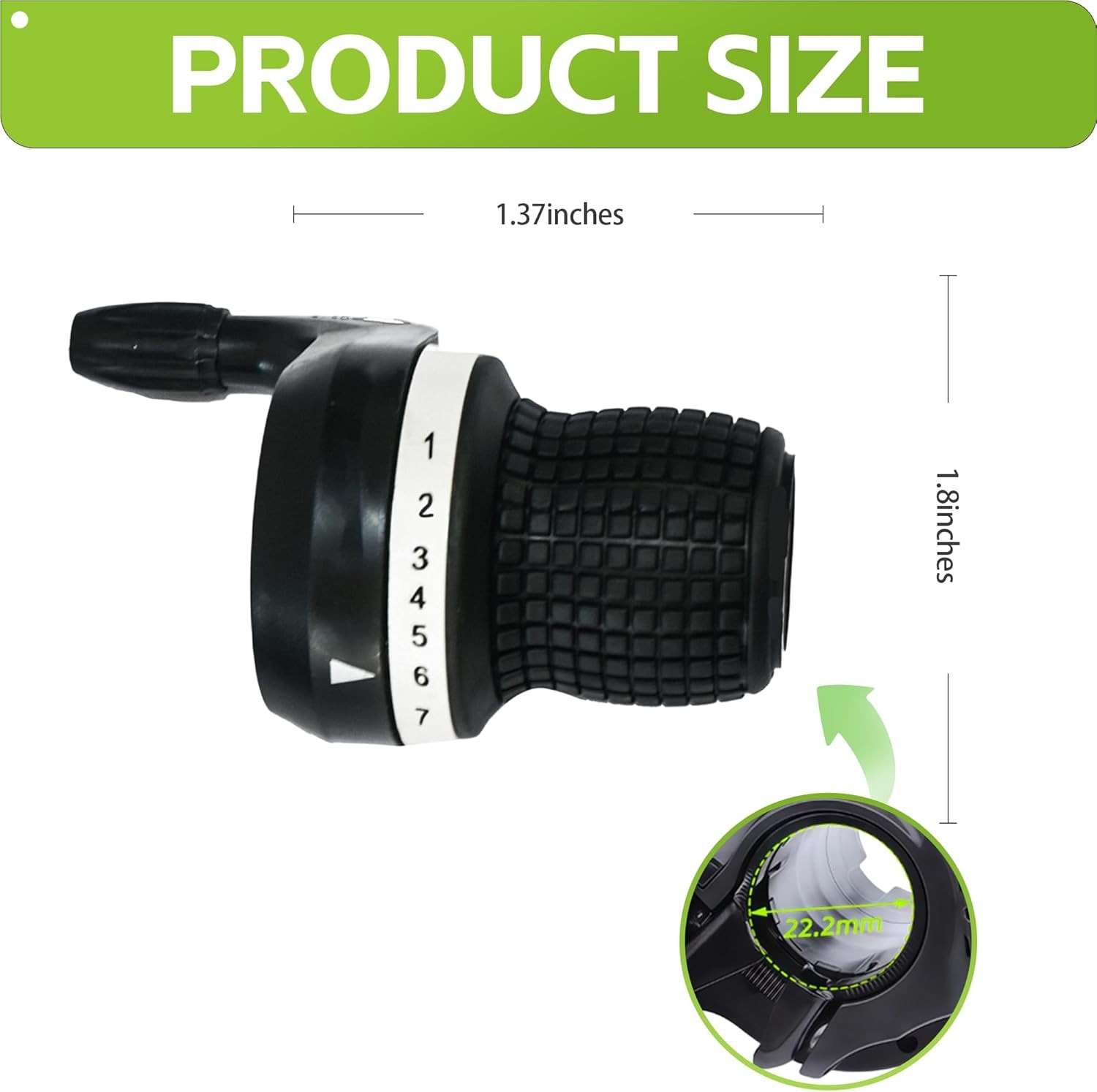 Bicycle Twist Shifter Lever 3×7 Speed Revoshift Lever 21 Speed Twist Grip Gear f