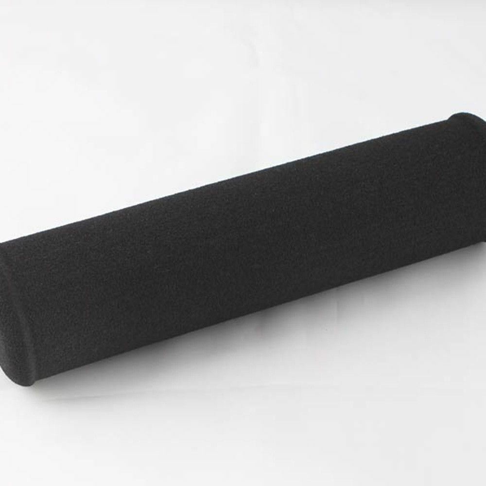 New Black Glossy Cover Dense Foam Handlebar Protector Pad 7.9in Length