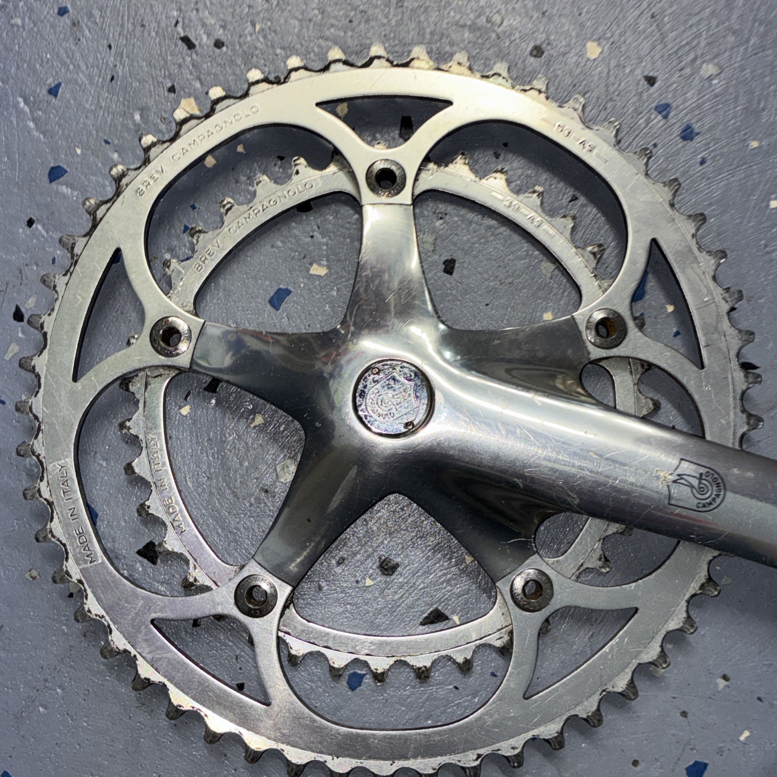 CAMPAGNOLO C-RECORD CRANKSET DOUBLE 53-39 TOOTH 170 MM ARMS