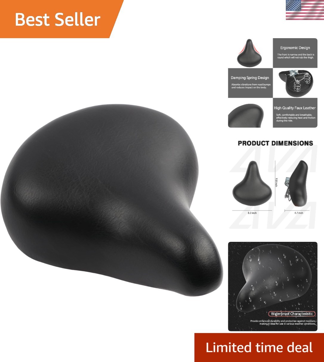 Kids Bike Saddle Cushion – Waterproof, Soft & Shock-Absorbing for All Sizes