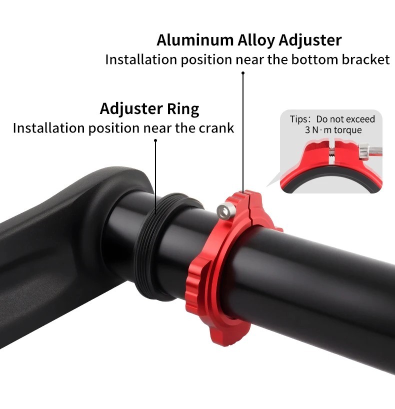 MUQZI DUB 28.99mm Crank Preload Adjuster Kit Bike Bottom Bracket Adapter