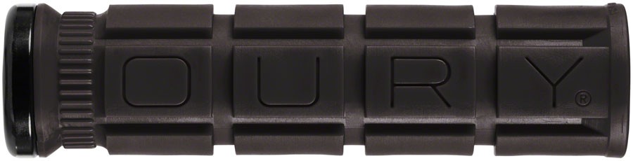 Oury Single-Sided V2 Lock-On Grips Jet Black, Durable Rubber, Easy Install,
