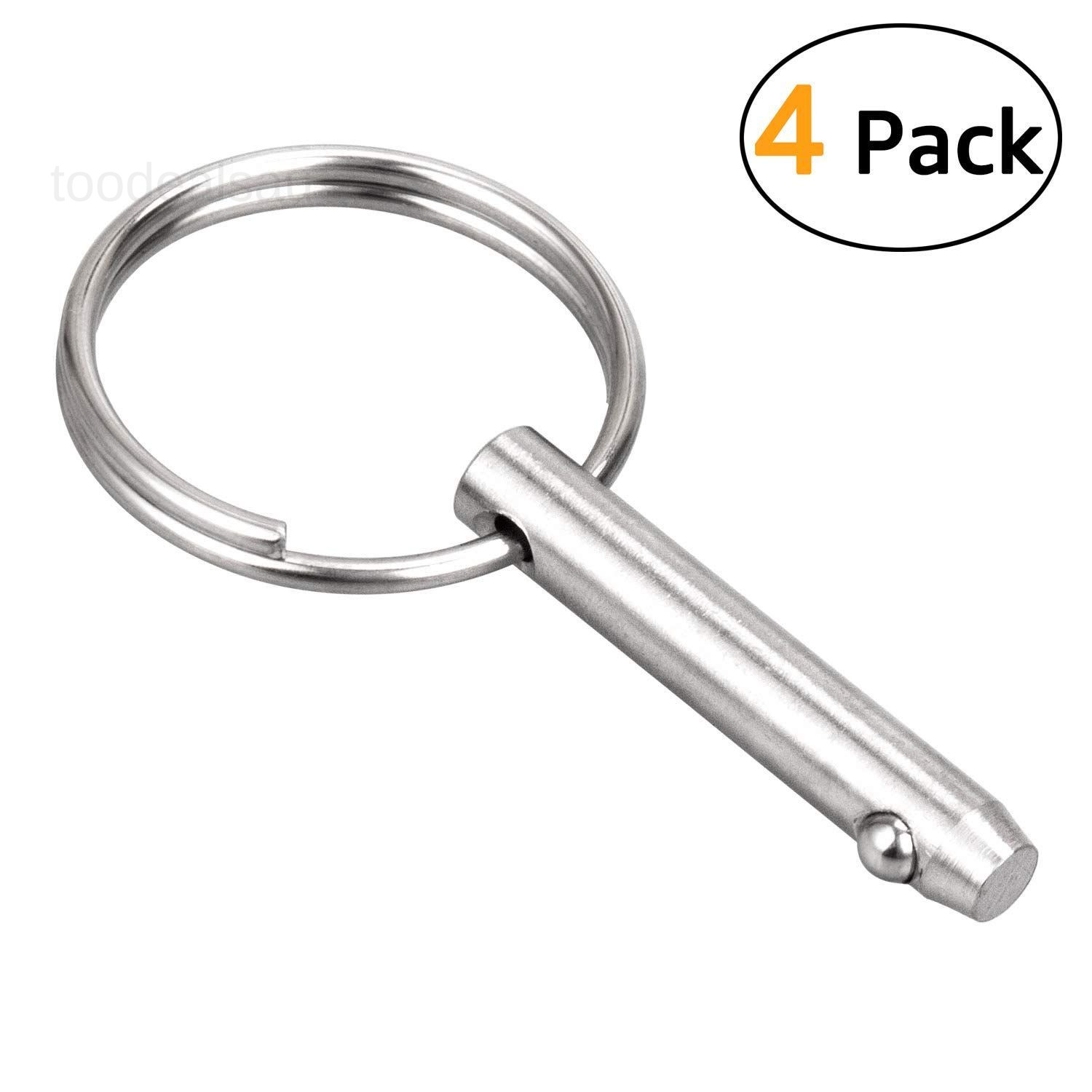 Quick Release Pin Bimini Top Diameter 0.25 4 Pieces
