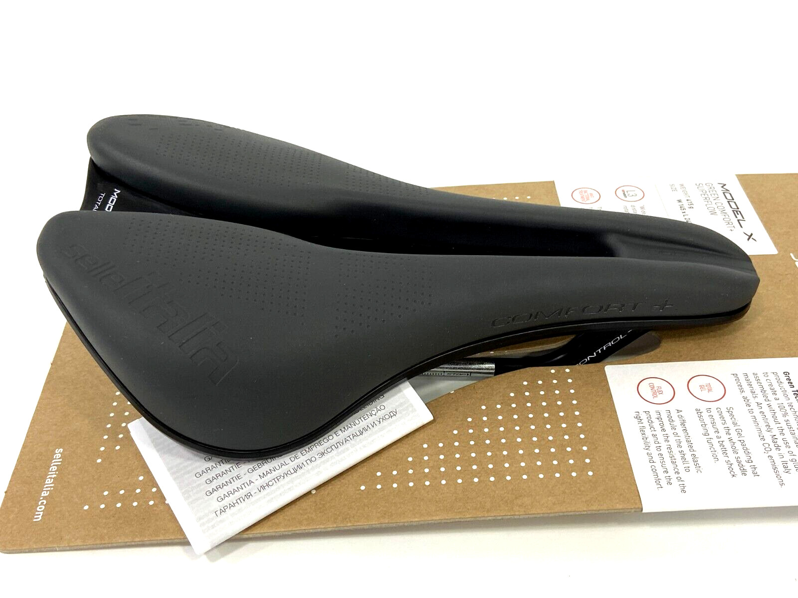 Selle Italia Model-X Comfort Plus Superflow 145x245mm Alloy Rail Saddle (Grey)