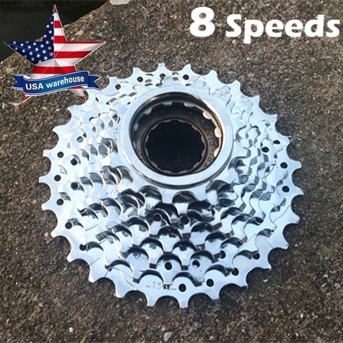 City Bicycle 8 Speeds Freewheel gear Cassette for MTB Road Cycling Bike 13-28T