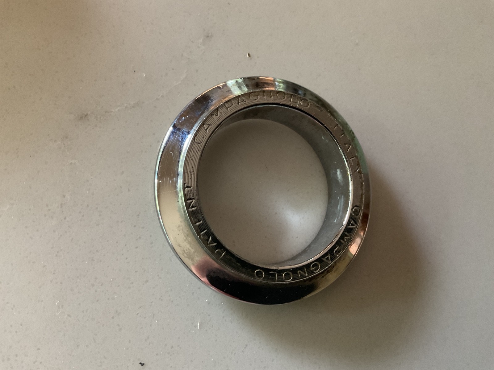 Campagnolo Super Record Headset 1980s Italian Works Well Non Original Locknut