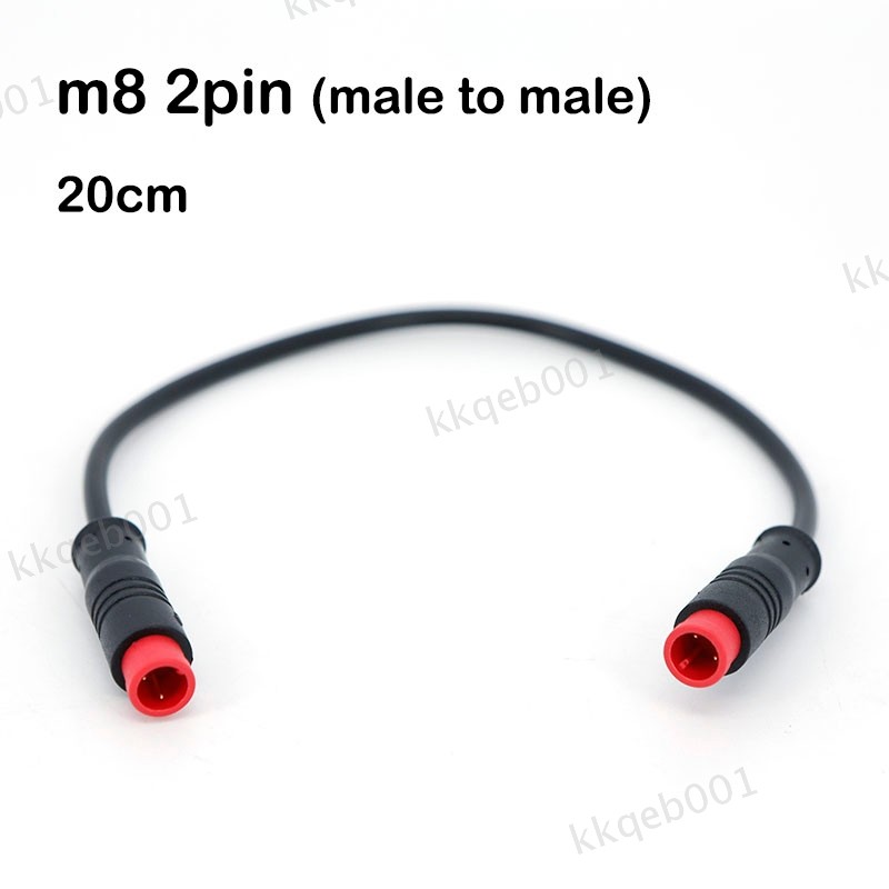 M8 2/3/5pin male to male female Ebike Cable Electric Bicycle Waterproof 1m wire