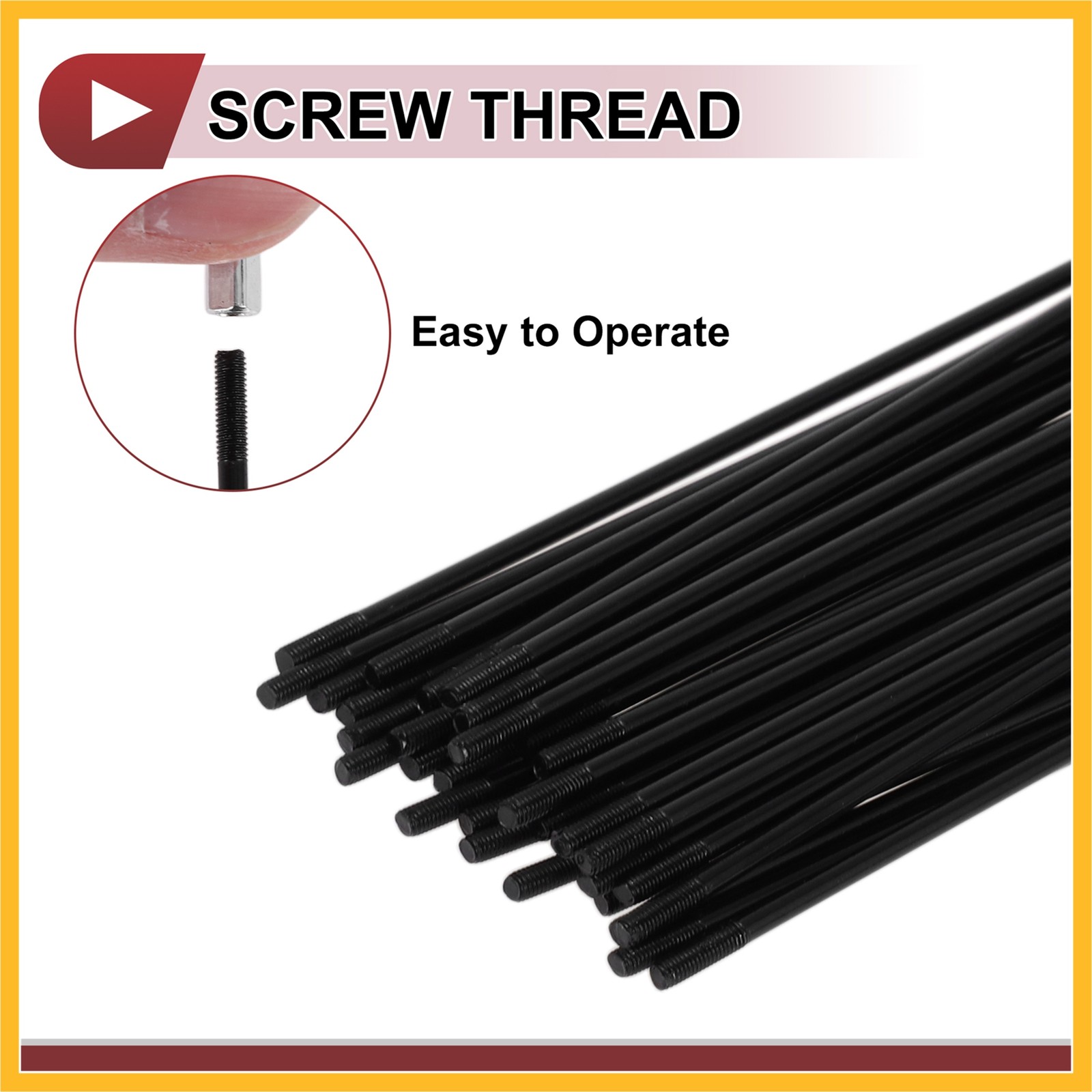 36 Set 12G Bicycle Spokes 159mm Bike Wheel Spokes 45 Steel