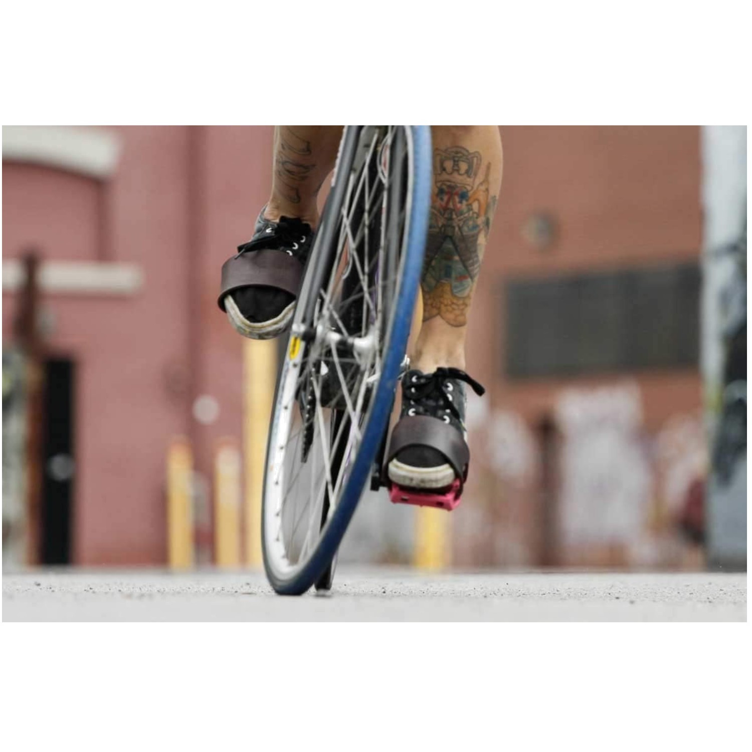Modern Leather Pedal Straps – Stainless Steel Hardware