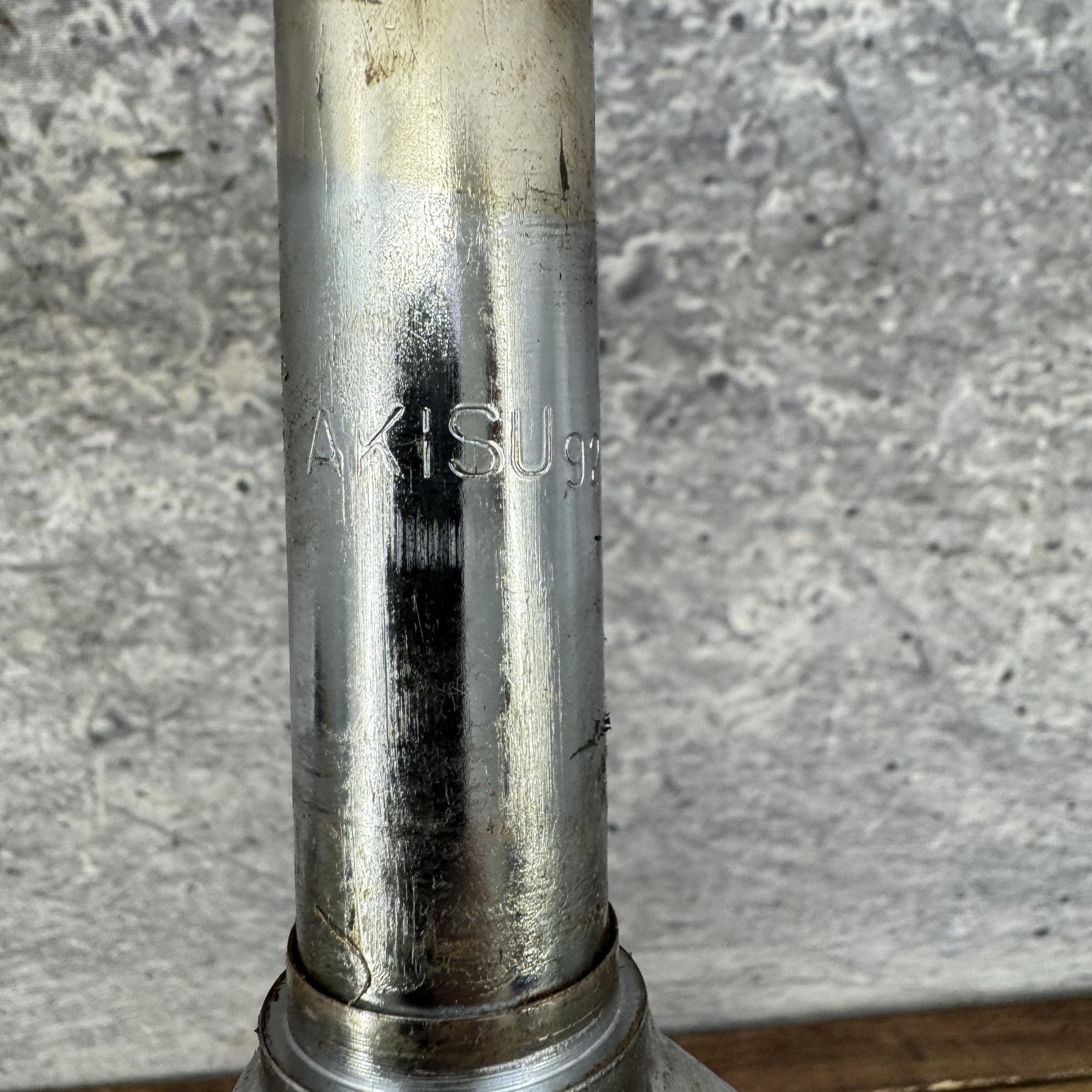 Vintage Dyno Akisu BMX Fork 1 In Threaded 20in Chrome Old School 92 1992