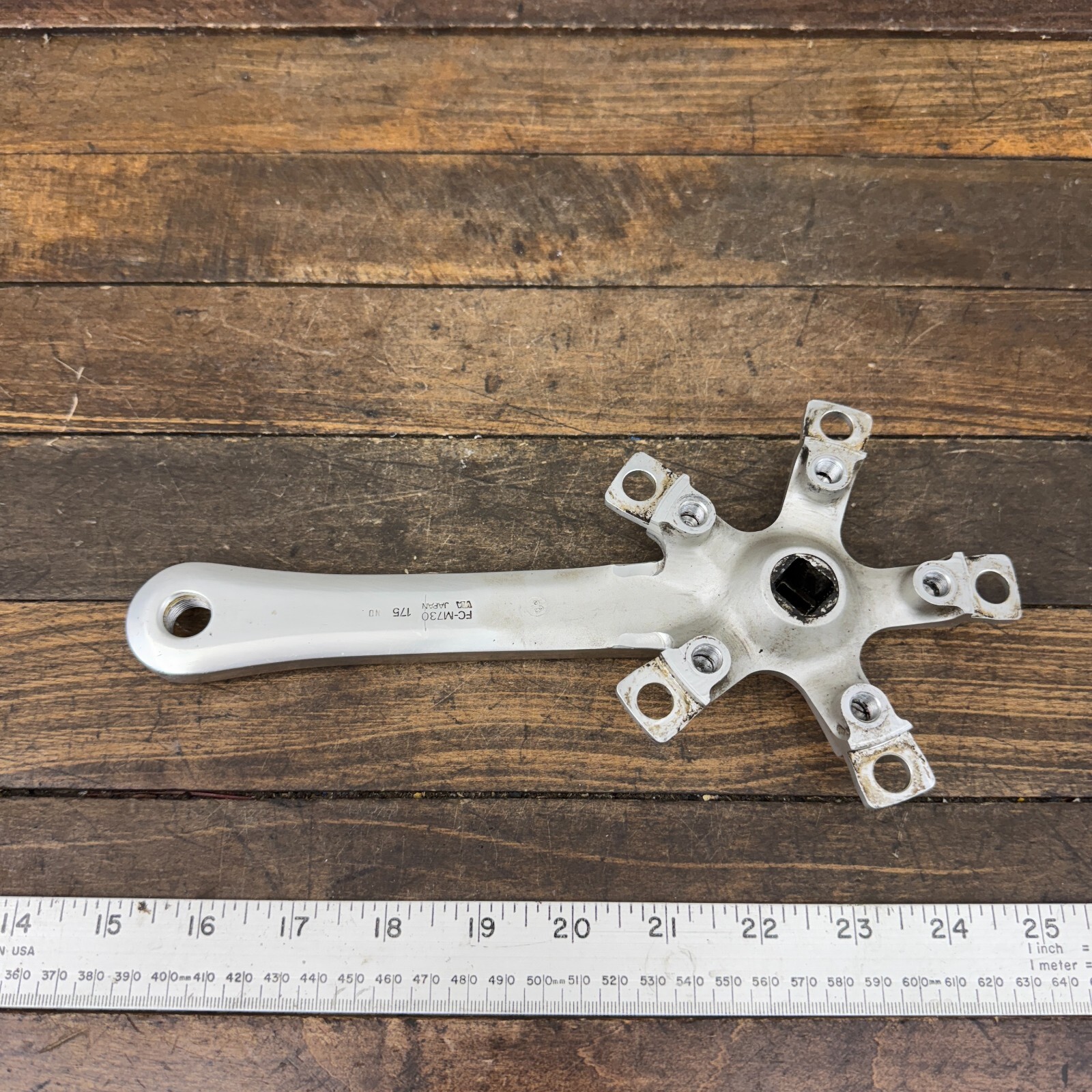 Vintage Shimano Crank Arm RIGHT 175 mm Deore XT FC-M730 Pantograph SG 90s MTB