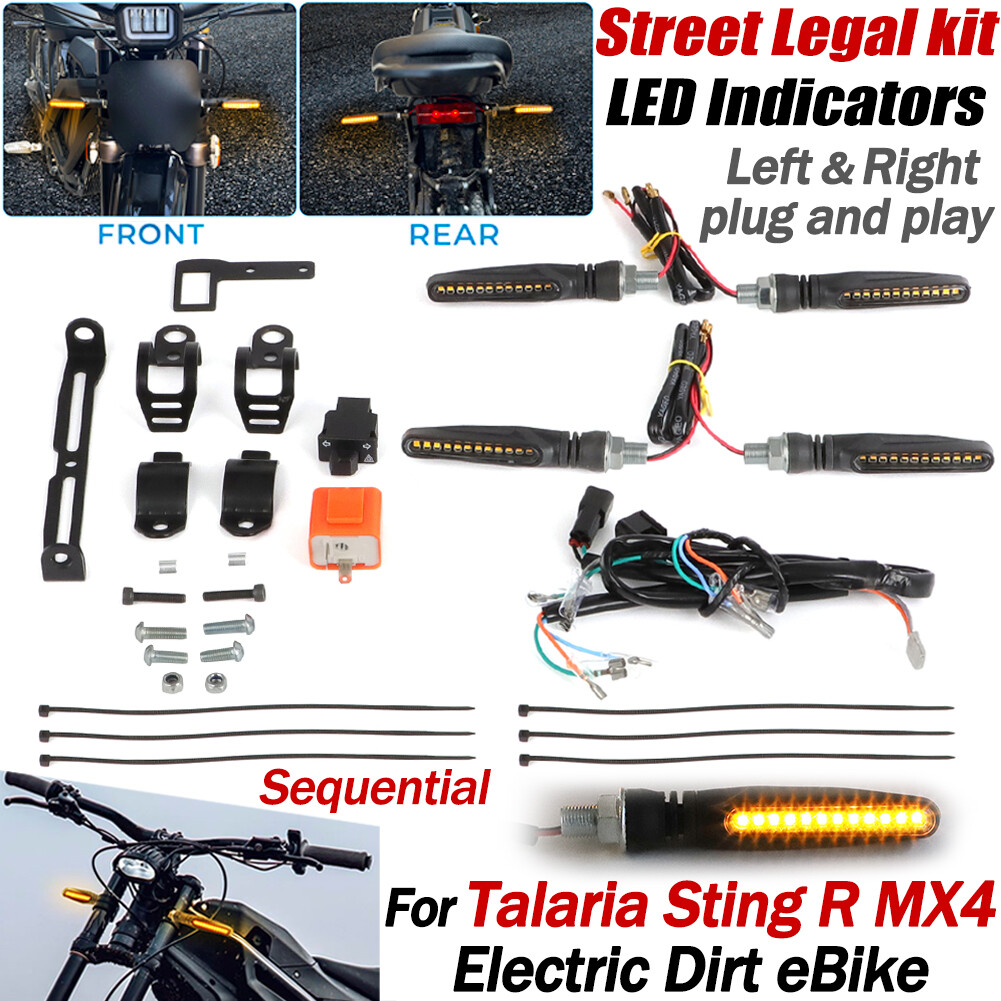 Indicator Light Street Legal Kit For Talaria Sting MX4 R LED Turn Signal Lights