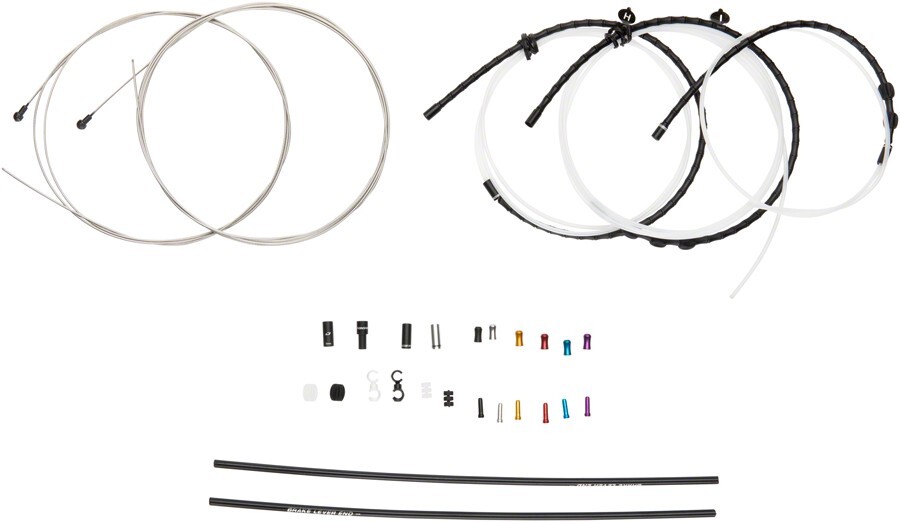 Jagwire Road Elite Link Brake Cable Kit SRAM/Shimano w/UltraSlick Uncoated Black