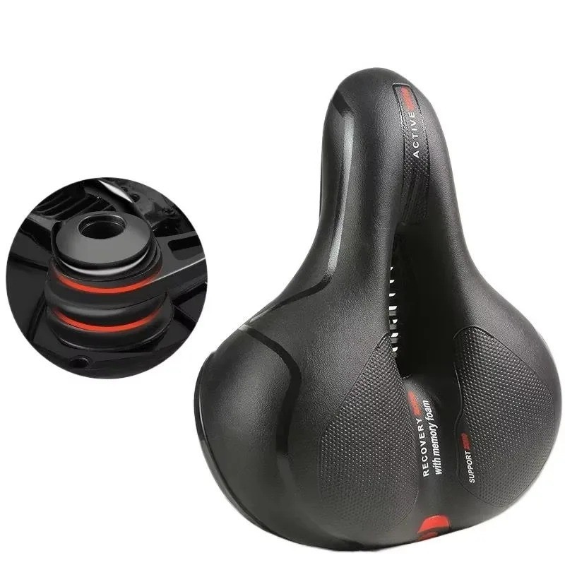 Extra Wide Big Bum Bike Bicycle Saddle Seat Gel Cushion Sporty Soft Comfort Pad