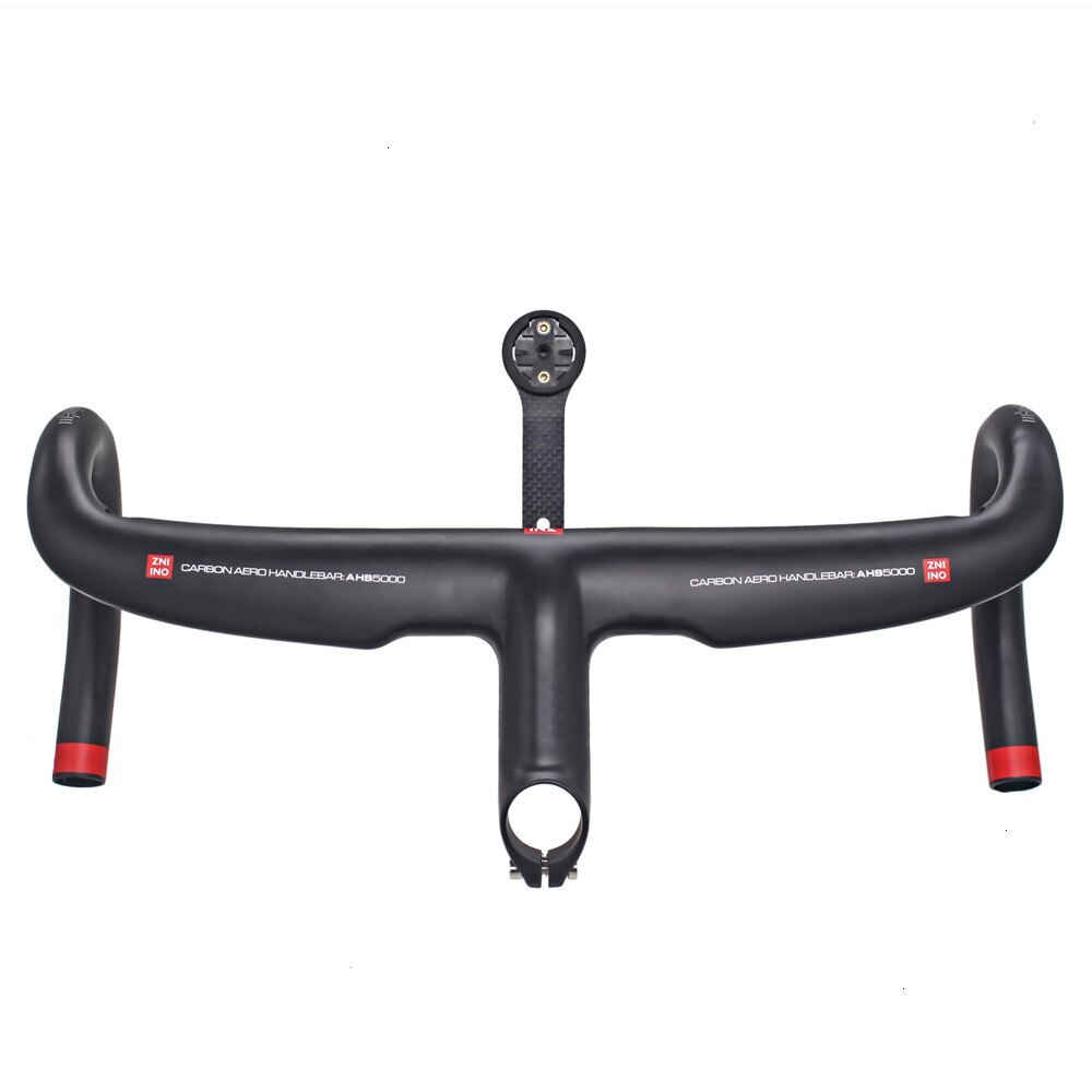 400/420/440mm Carbon Road Bike Integrated Handlebar Bicycle Bent Bars with Stem