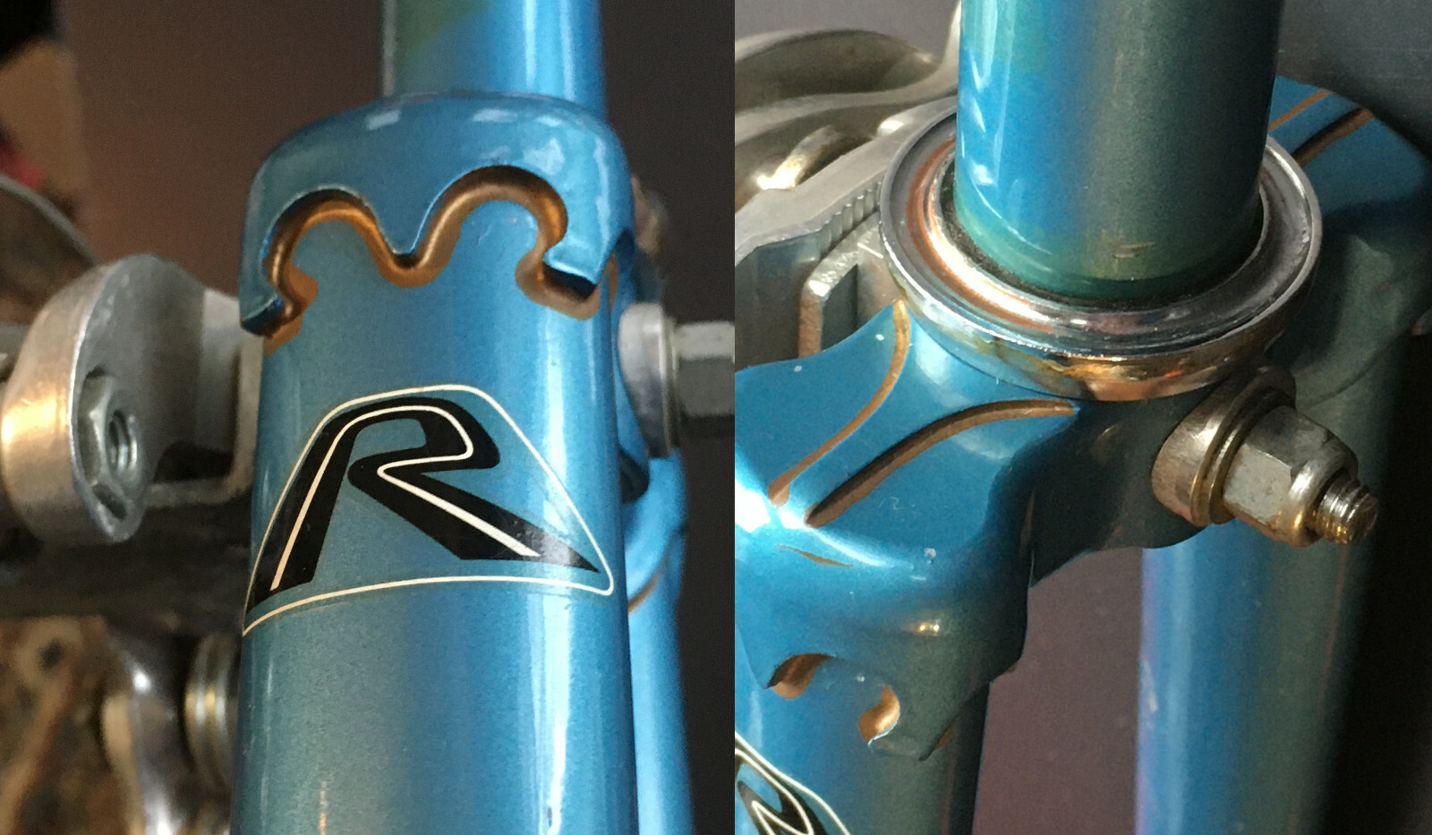 FORK Road Bike from 64 cm frame Raleigh Super Record 27″ Wheel Blue TANGE oem