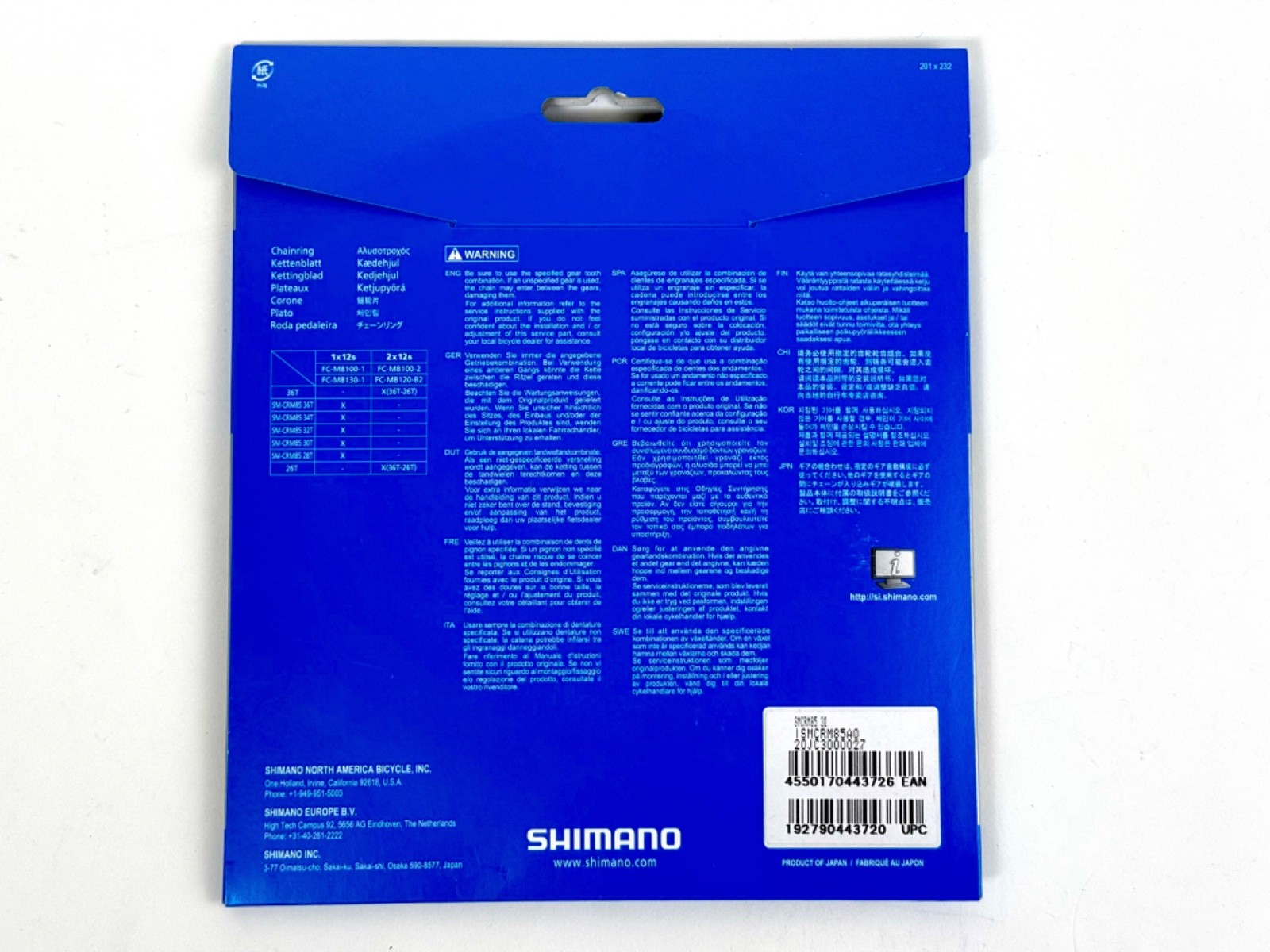 New Shimano XT SM-CRM85 30t 1x Chainring for M8100 / M8130 Cranks Mountain Bike