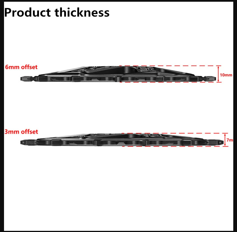 DECKAS Crown 3mm 6mm Offset Round Oval Chainring For Sram SX NX GX MTB Crankset