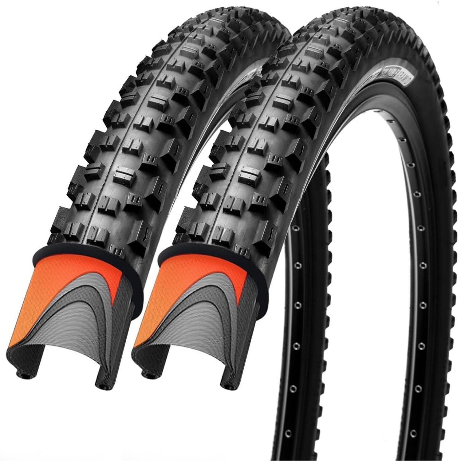 26/27.5/29 x2.25 inch Bike Tires Pair Mountain Bike Tires 60 TPI Foldable Kev…