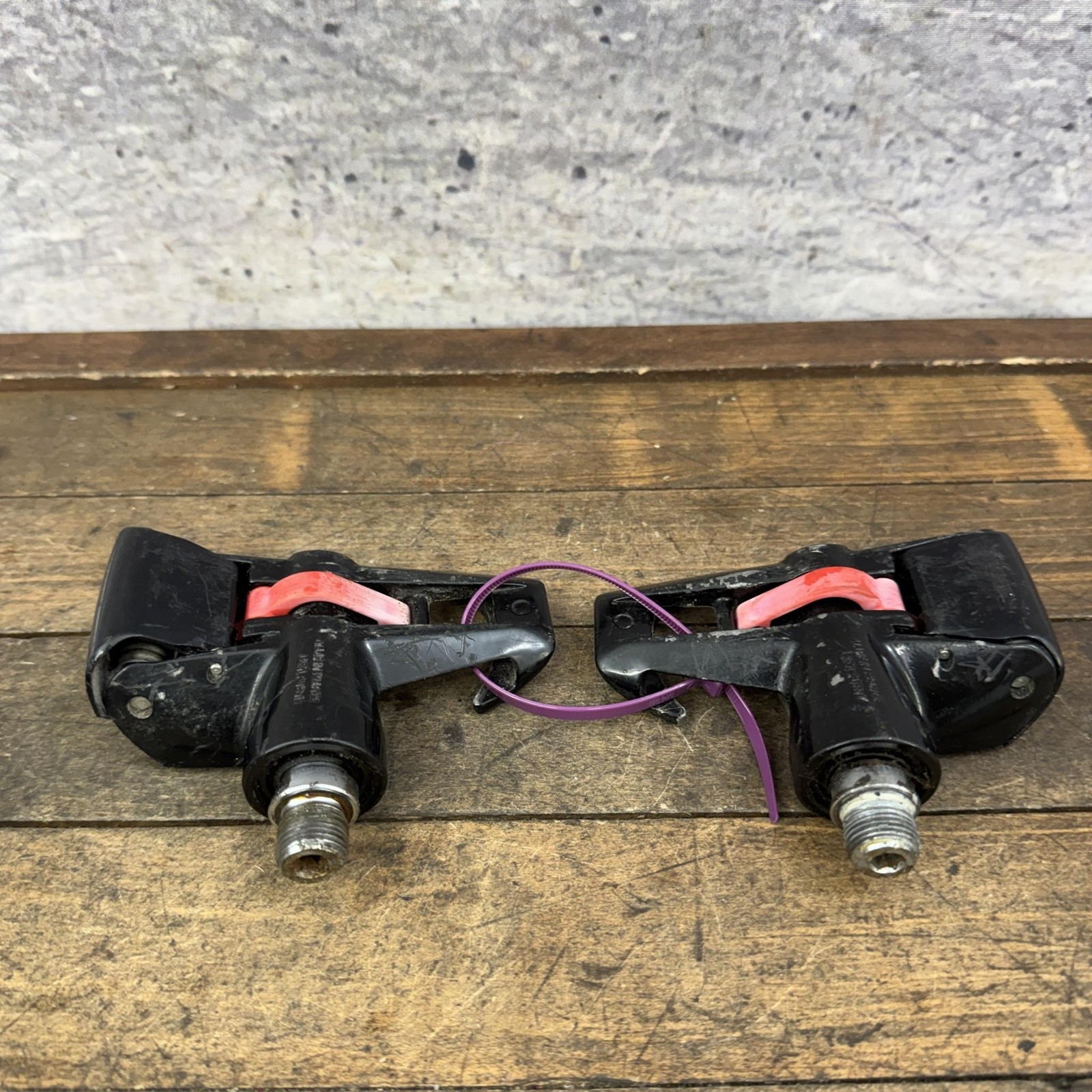 Vintage TIME Sport Bioperformance Clipless Road Bike Pedals 9/16 Black Pair