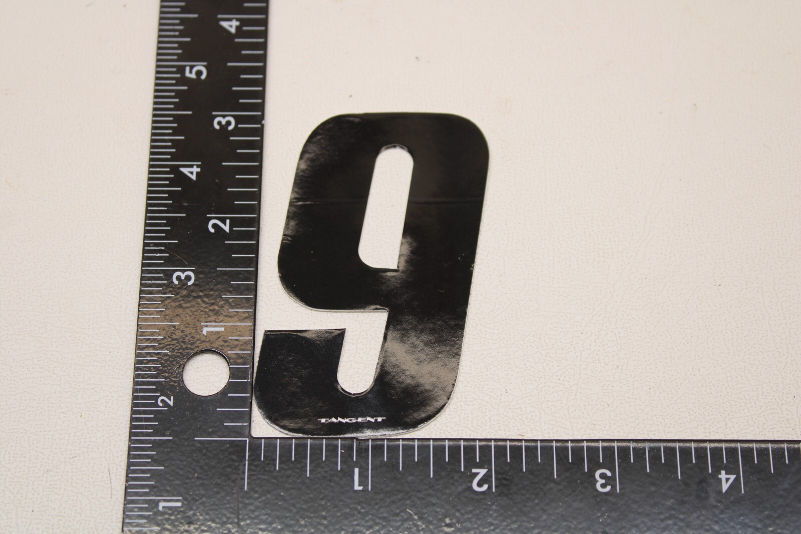 OLD MID SCHOOL BMX NUMBER PLATE STICKER DECAL – 3″ – STOCK # A – 47