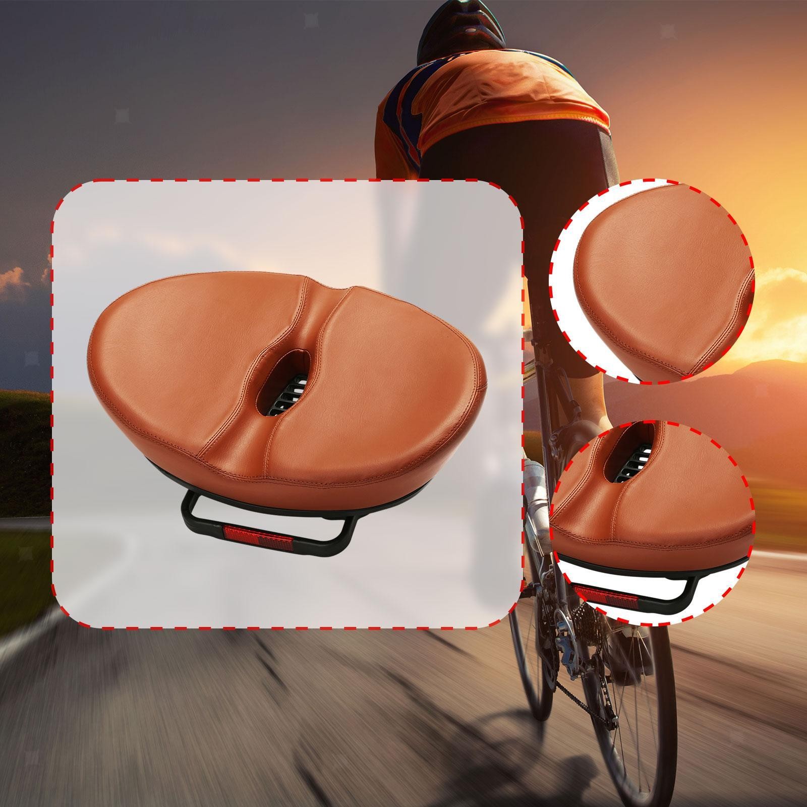 Bike Seat Cushion Noseless Wide Replacement Cycling Pad Seat Waterproof