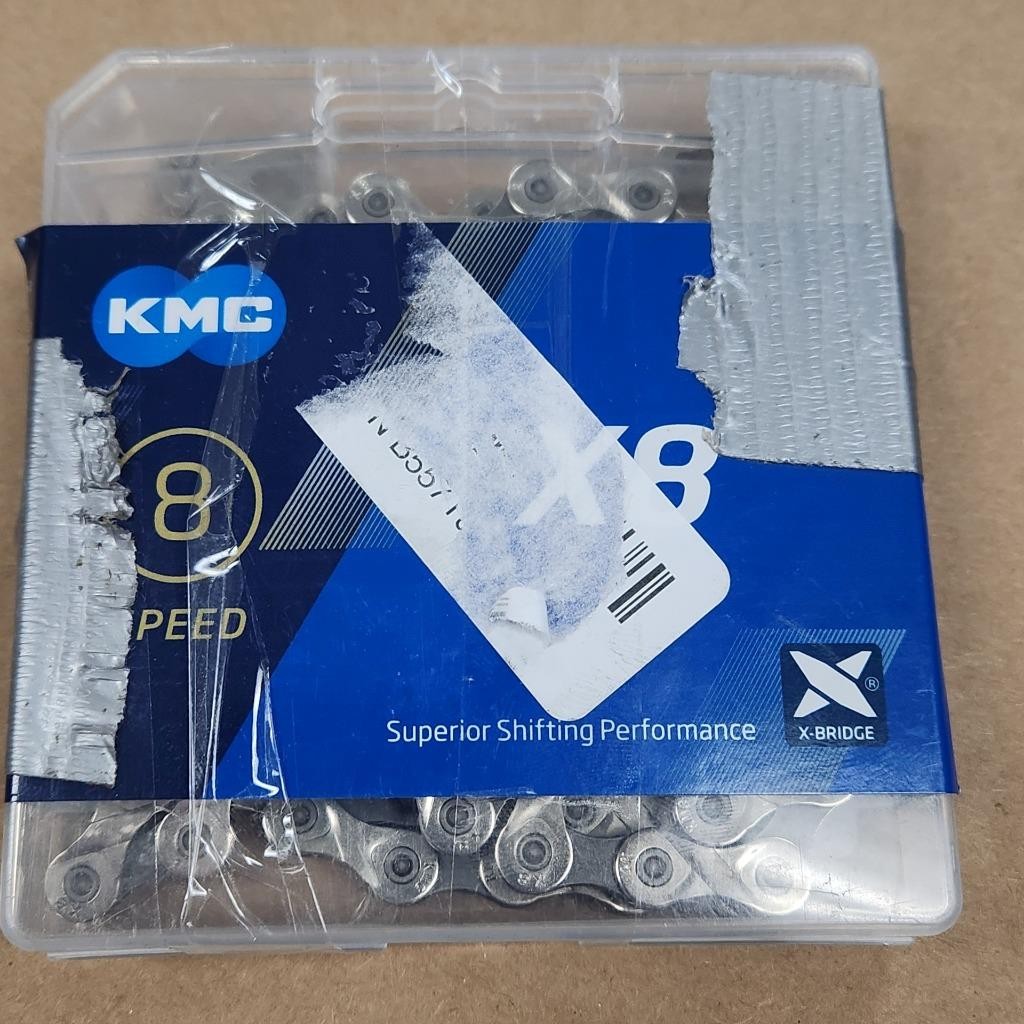 KMC X8 6/7/8 18/21/24 Speed 116L Bike Chain Silver / Gray MTB SRAM Shimano