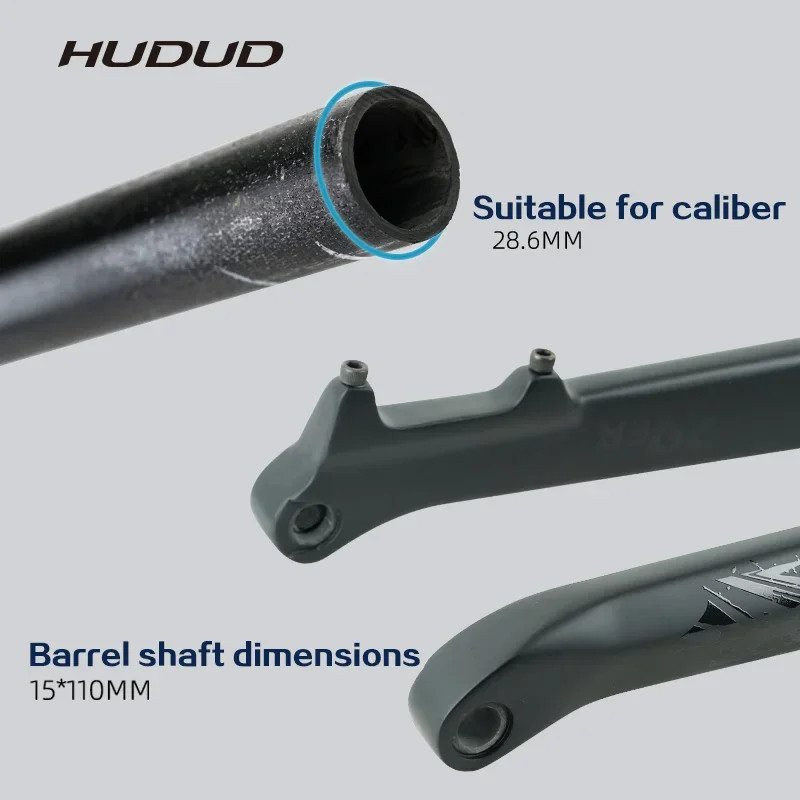 27.5/29 Inches Carbon MTB Fork Boost Thru Axle 15*110mm Tapered Internal Routing