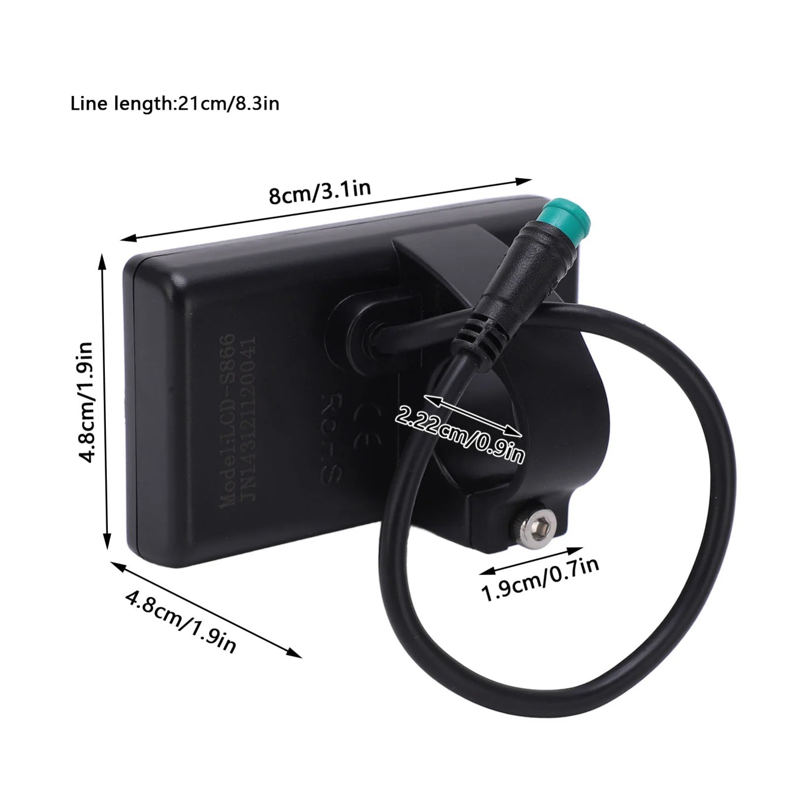 For E-bike Lcd Display 24V/36V/48V Mini E-Bicycle Electric Bike Speed Meter 2024