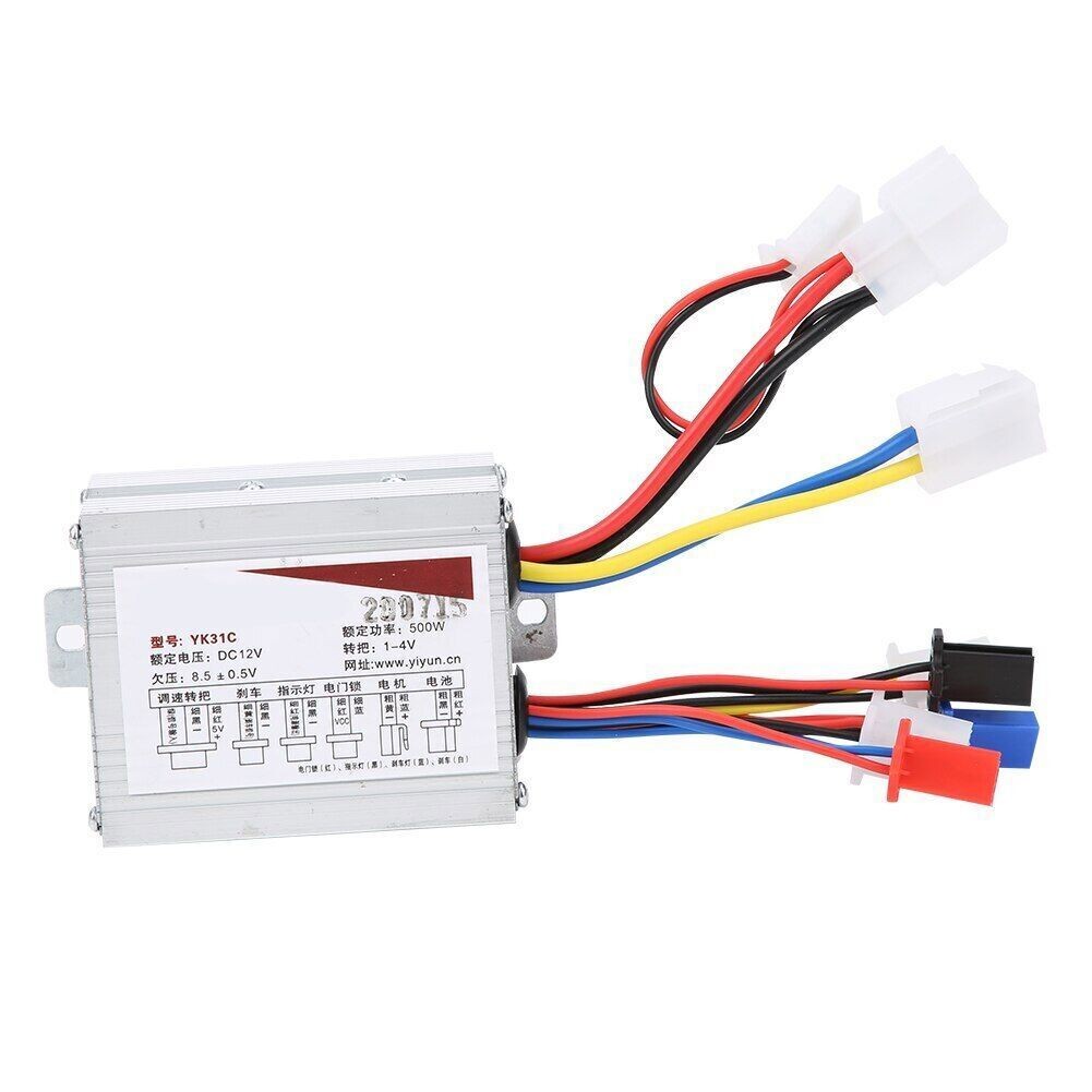 YK31C 500W DC Brush Motor Controller 24V/36V/48V Electric Bicycle Controller