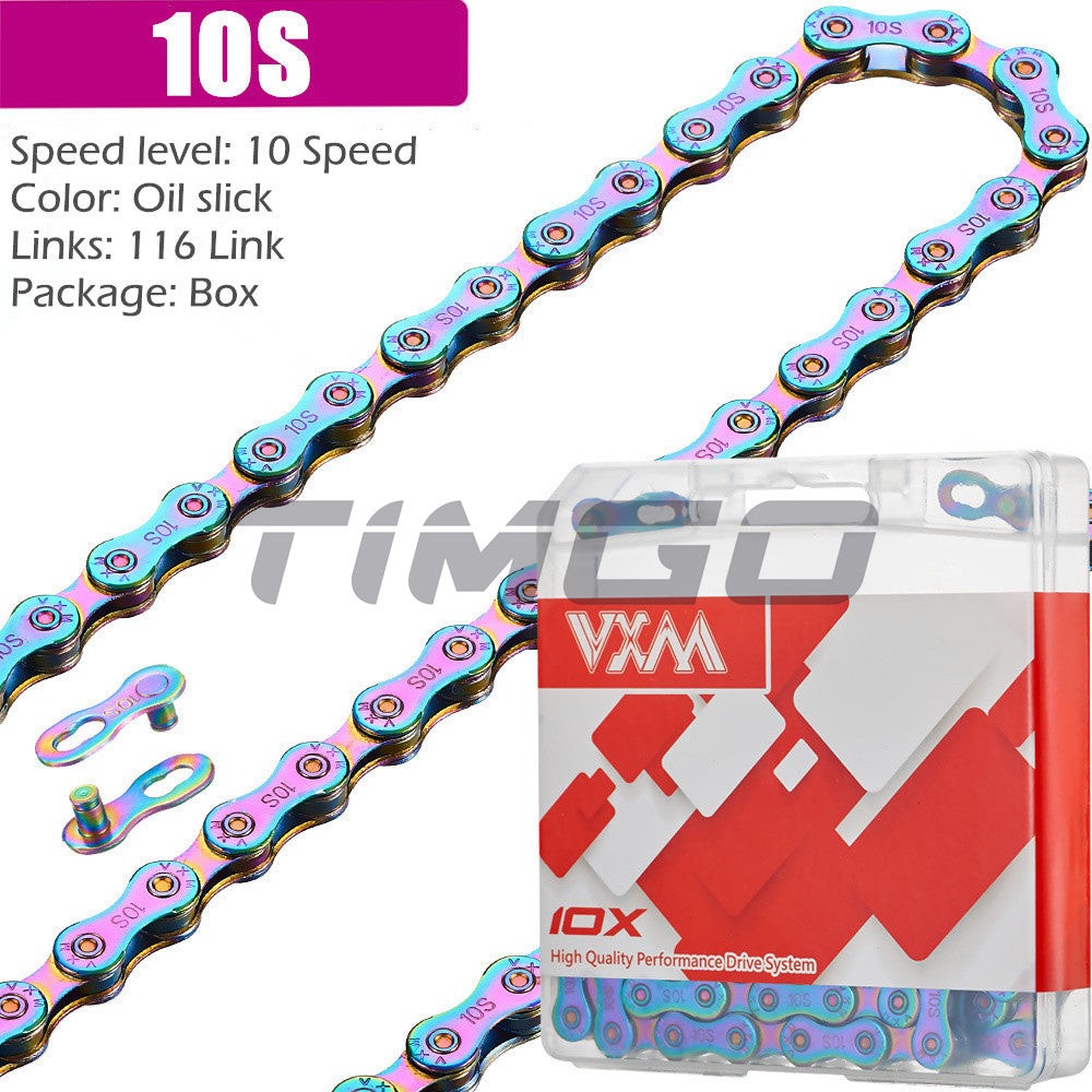 VXM 6/7/8/9/10/11 Speed Oil Slick Colorful Plating Anit-Rush Chain Master Link