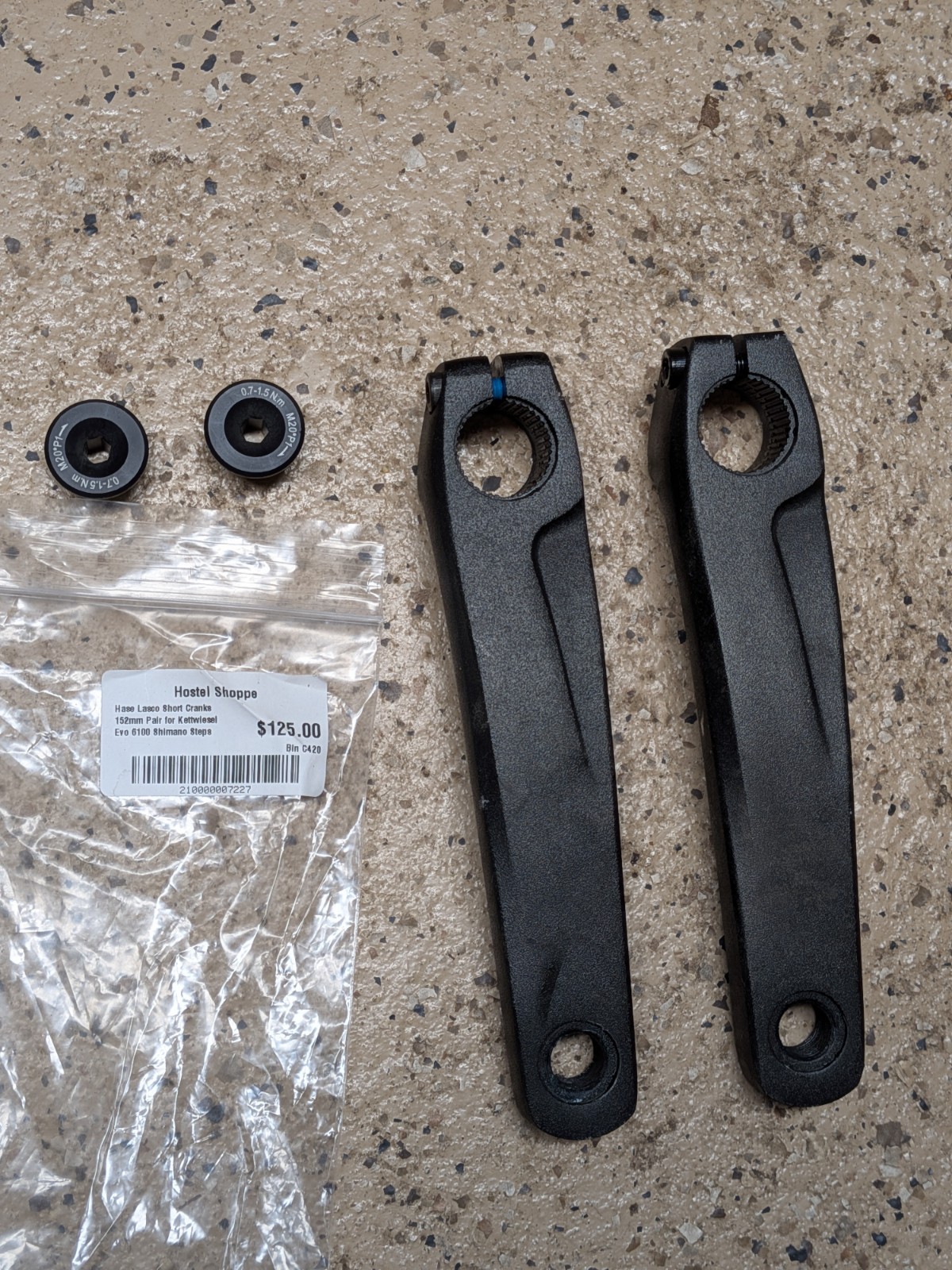 Shimano STEPS 6100 Lasco 152mm Crank Arm Set, Hase Kettwiesel Evo