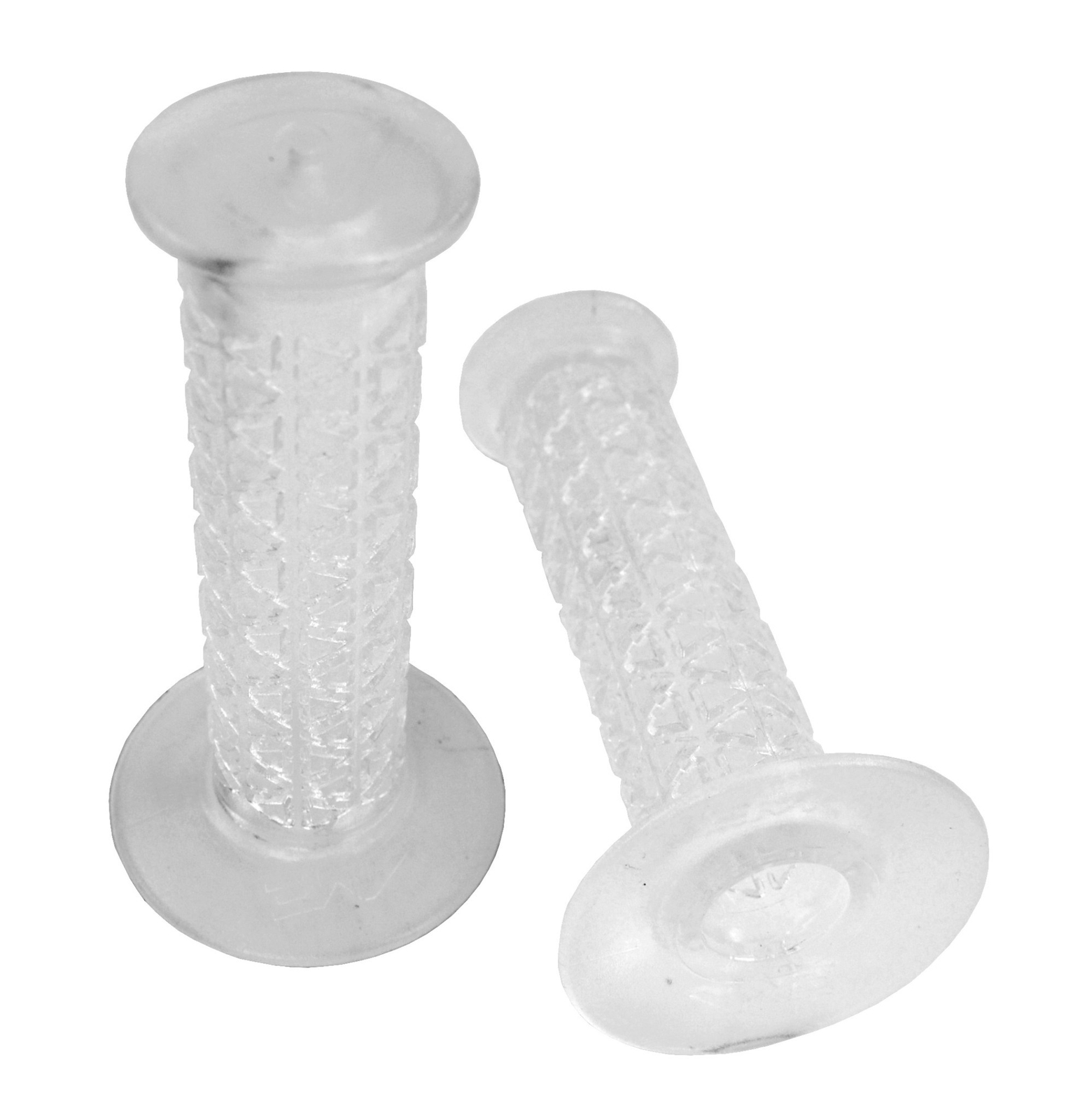 AME old school BMX bicycle grips – ROUNDS – CLEAR