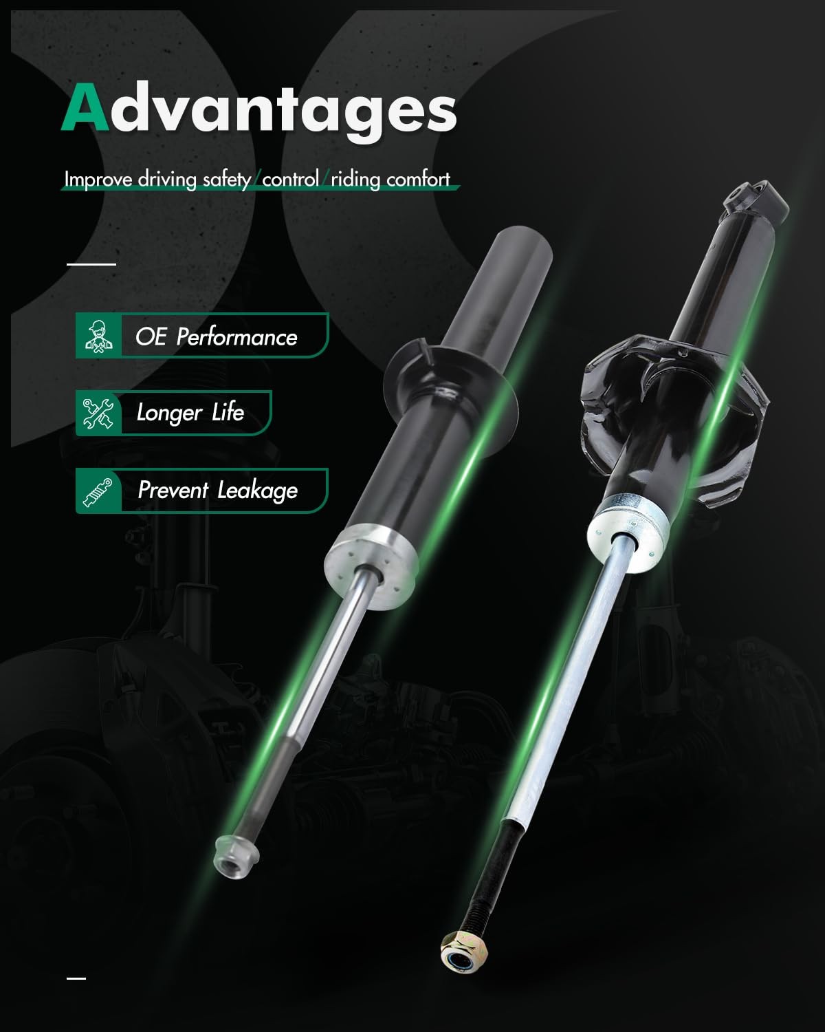 Scitoo Full Set Shocks For Crv Shocks Absorbers And Struts Fits 1997 1998 1999