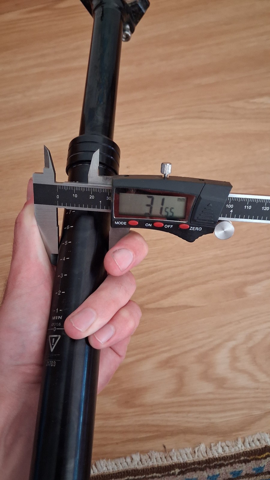 Used Kids MTB Dropper post 115mm x 31.6mm