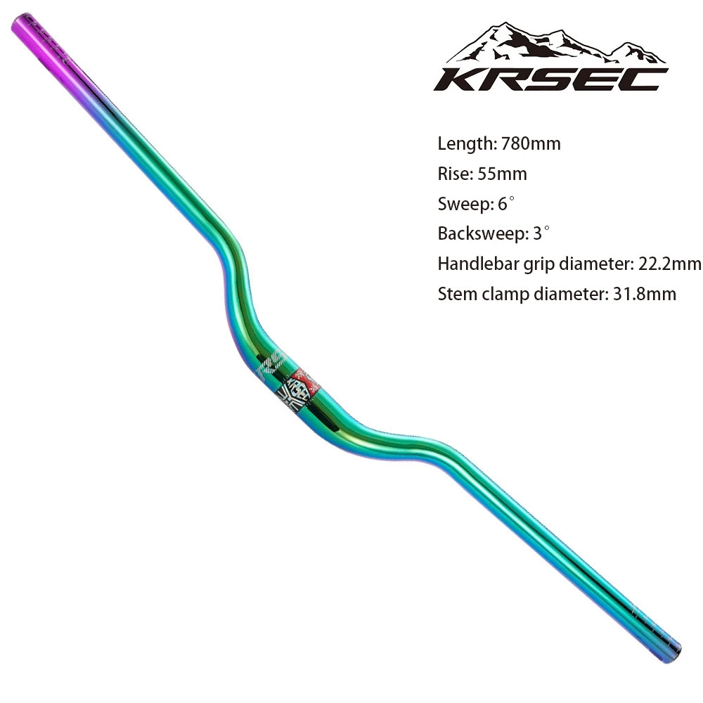 MTB Bicycle Handlebar 31.8 *780mm AM XC DH Downhill Racing Bike Riser Handlebar