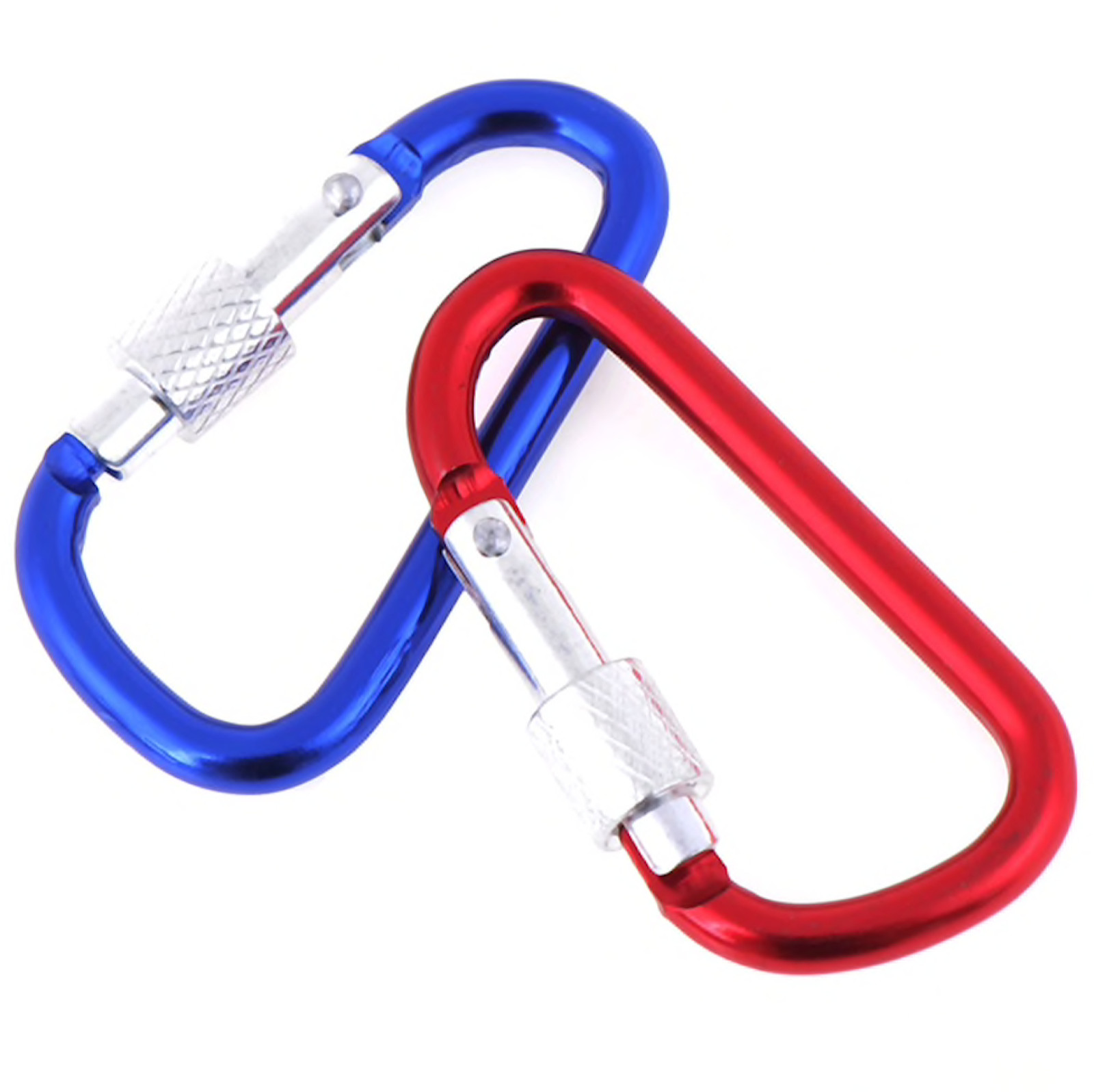 (5 PACK) 3″ HOOKS Aluminum Light Snap Carabiner D-Ring Clip Hiking Camping mini