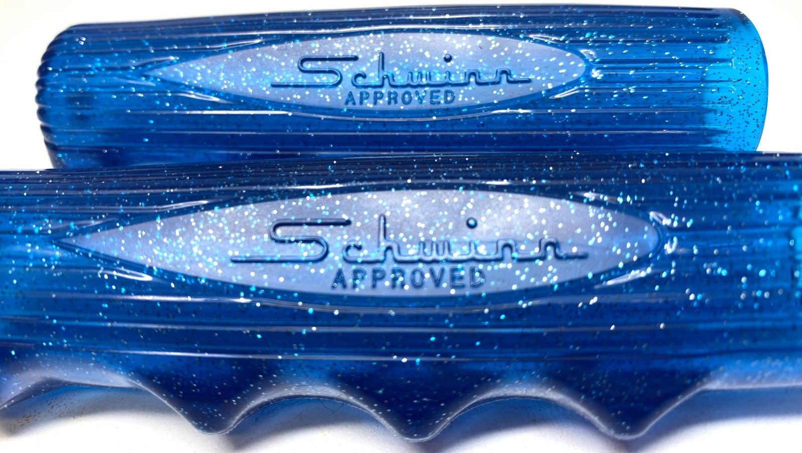 Schwinn Approved Slimline Glitter BLUE Stingray Bicycle GRIPS