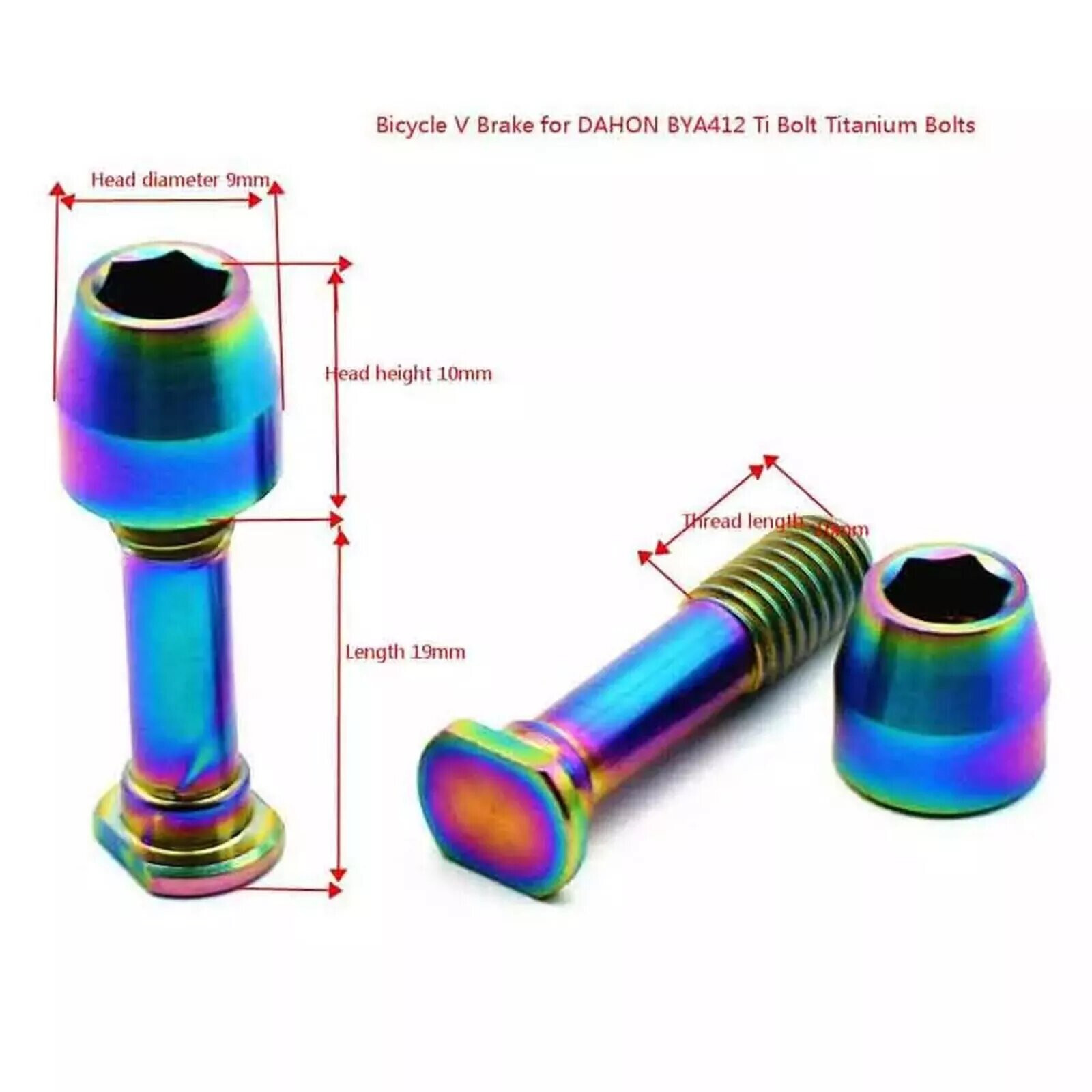 Titanium screw v Brake pads Bicycle Upgrade Cone Head screw