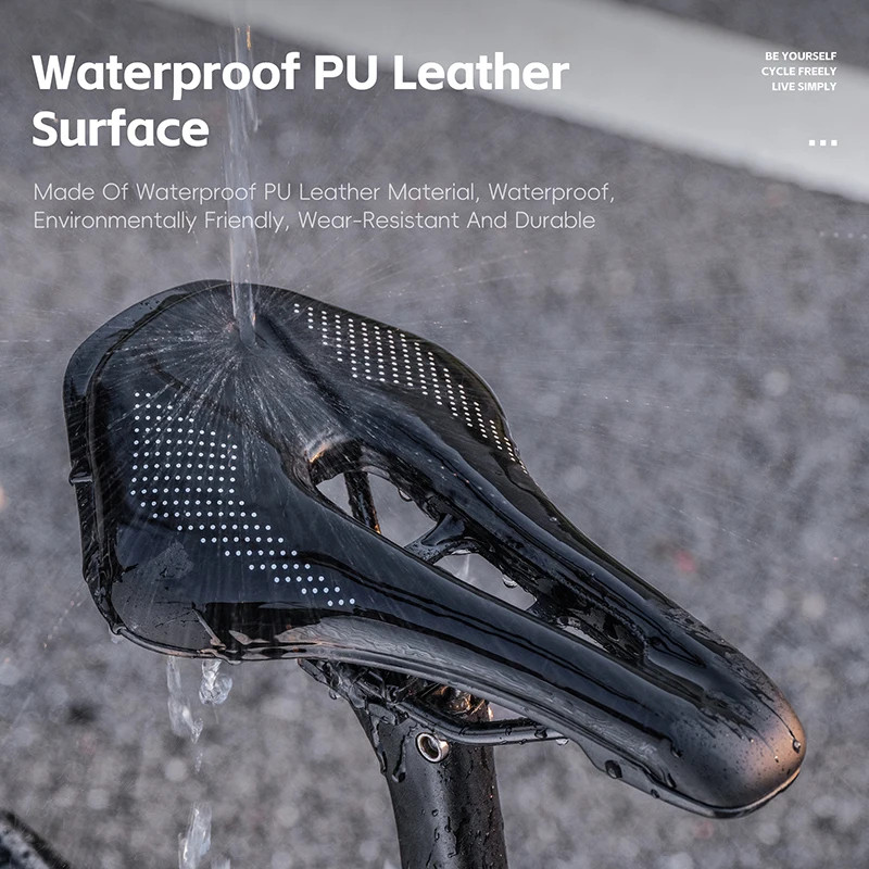 Ergonomic Bicycle Saddle Hollow Breathable Road MTB Bike Seat Waterproof Cushion