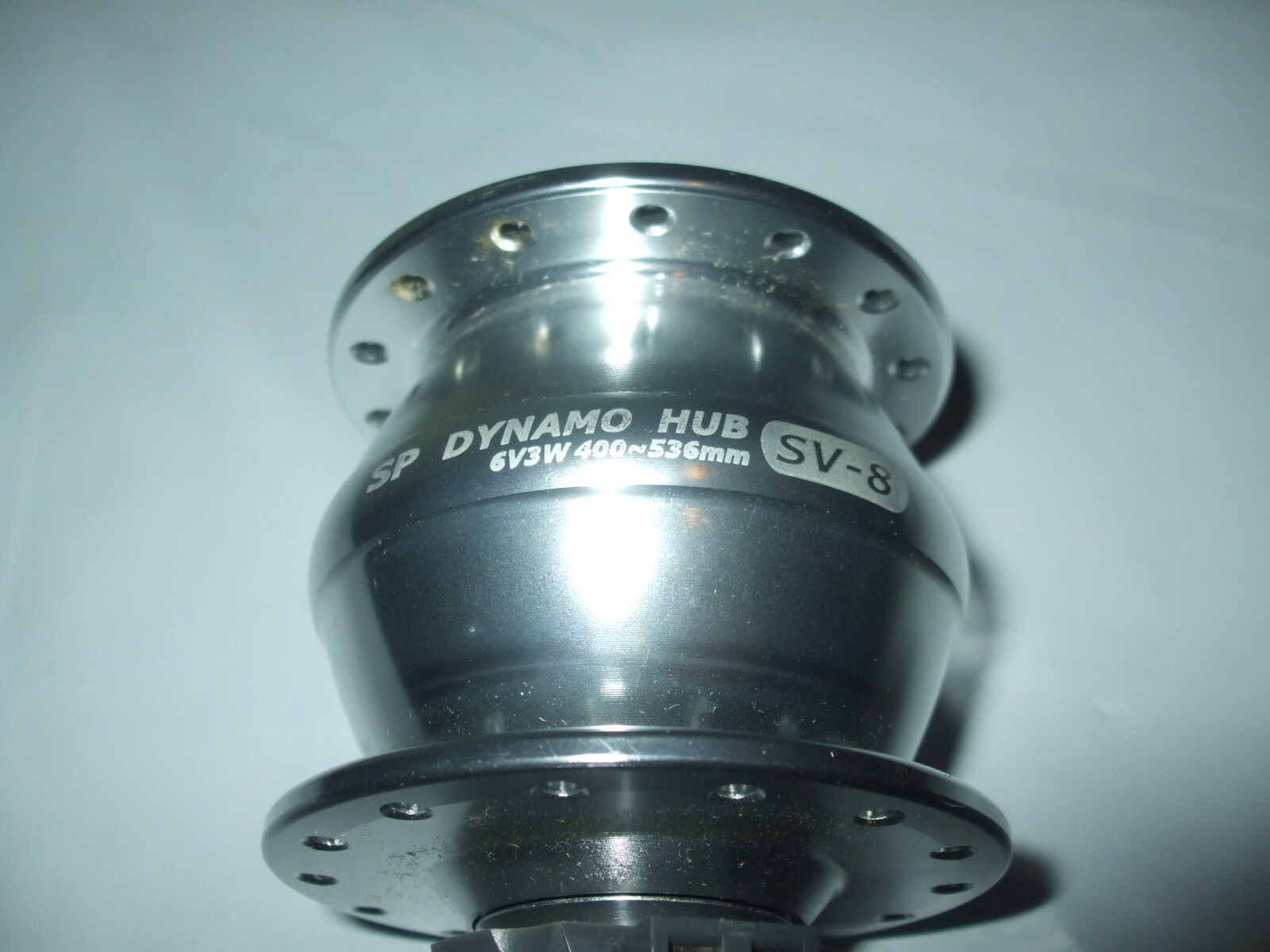 SP Shutter-Precision SV-8-F Dynamo Hub, Folding Bike, 74mm x 9mm QR, 28°