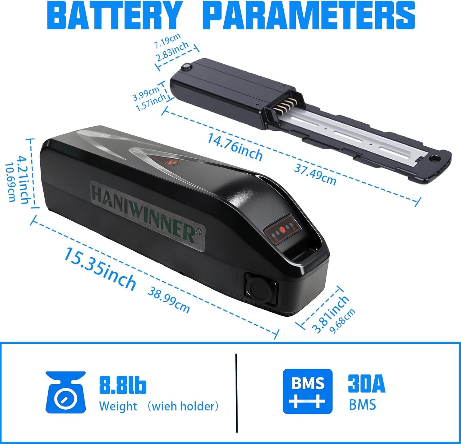 48V 13ah eBike Battery Downtube Electric Bike E Bike Hailong 850w 1000W motor