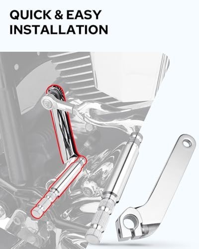 2PCS Stainless Steel Inner Shift Rod Lever Kit for Harley Touring 1984-2016